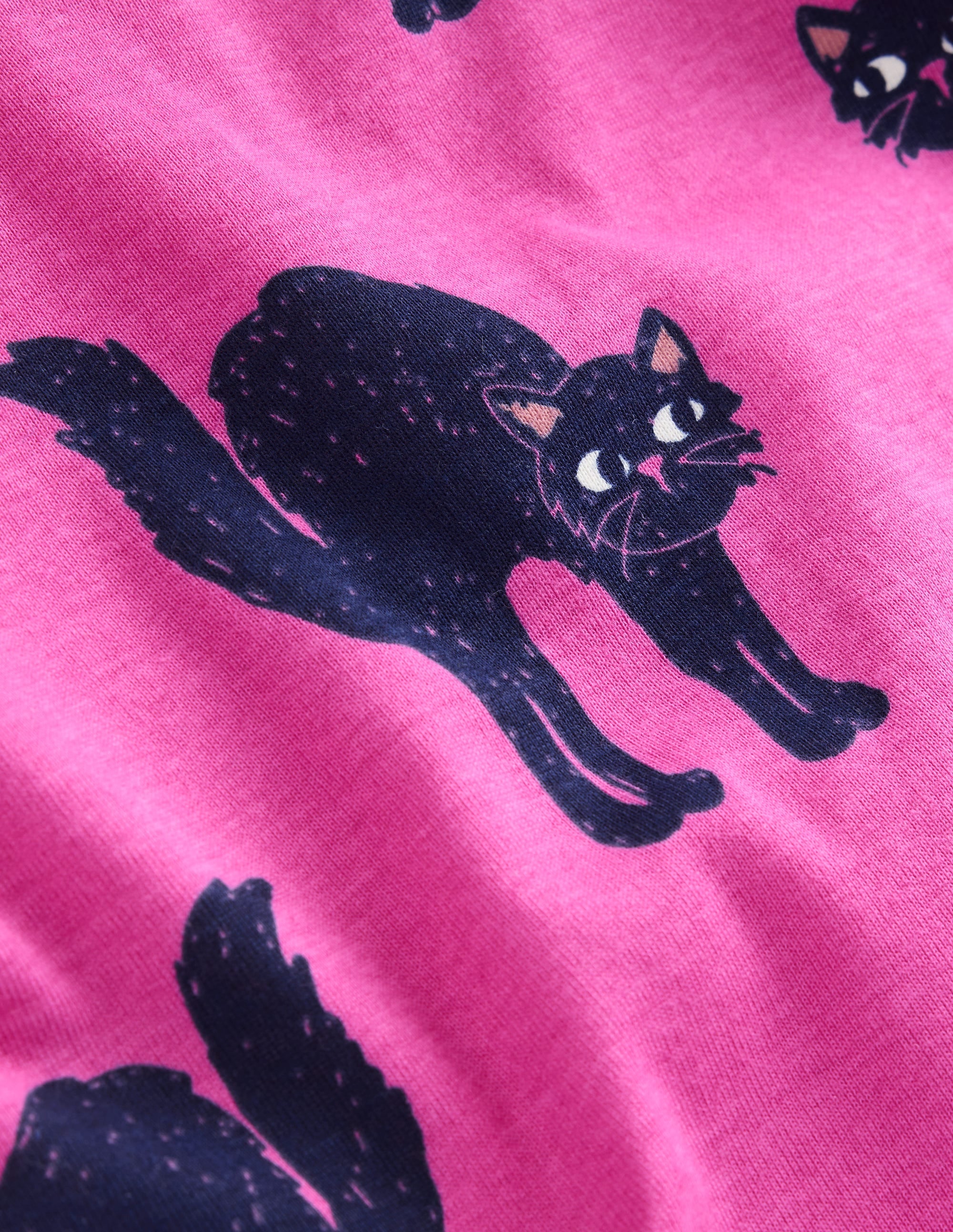 Snug Glow-In-The-Dark Pyjamas-Tickled Pink Cats - Image 3