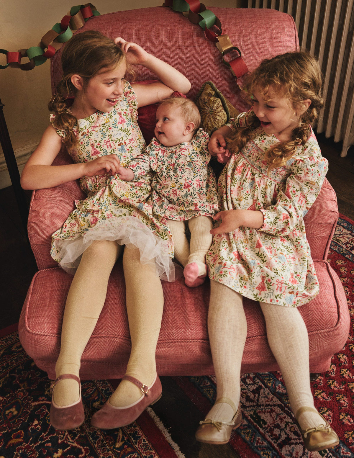 Bess Cosy Smocked Dress-Vanilla White Ballet Toile - Image 5