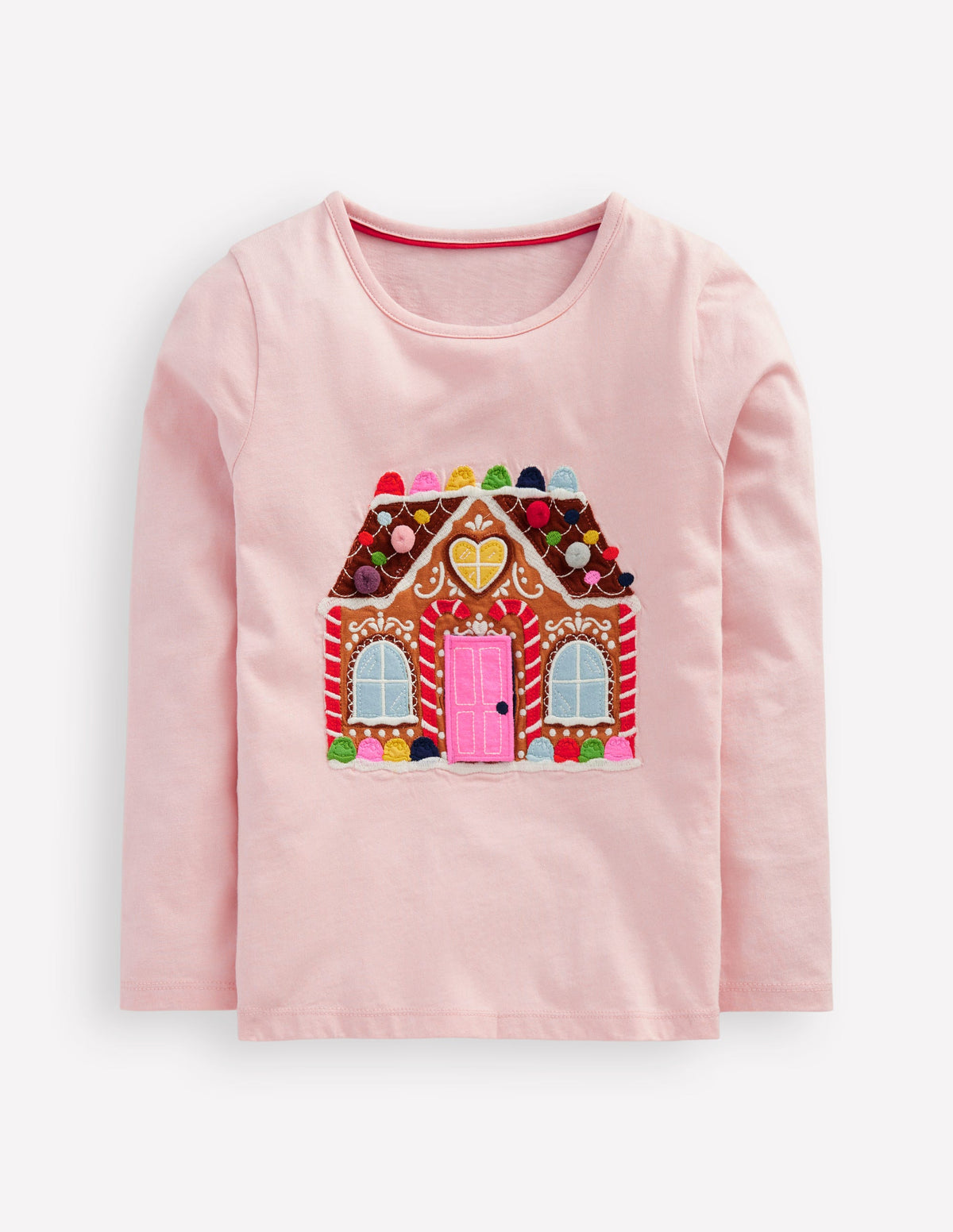 T-shirt avec rabat à soulever-Maison en pain d'épices rose craie - Image 1