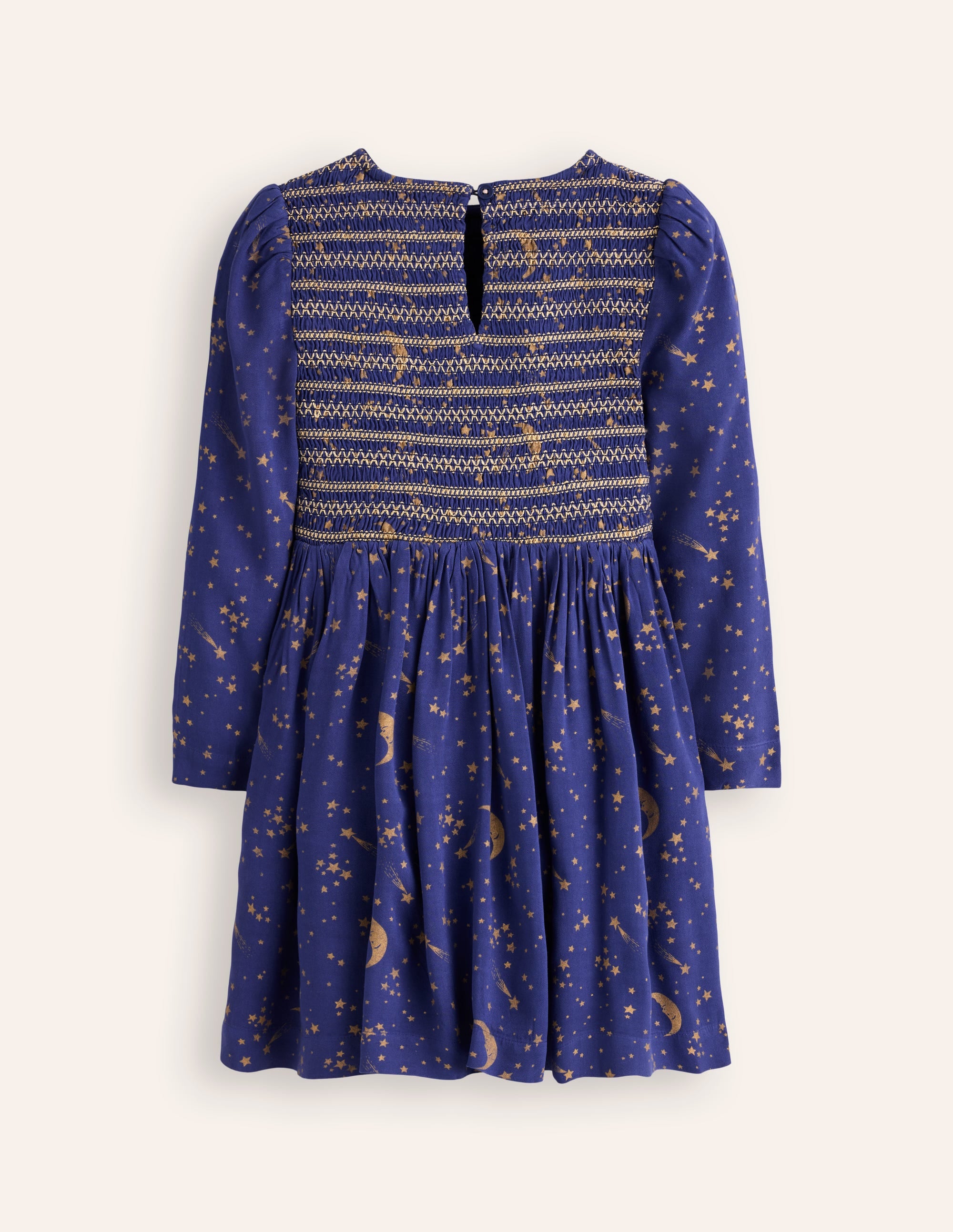 Gewebtes Kleid mit gerafftem Oberteil-Steuerbordblau Sternenhimmel - Image 2