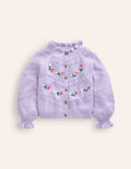 Faye Bestickte Strickjacke-Animal Print
