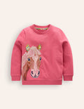 Sweatshirt mit Superstitch-Anemone