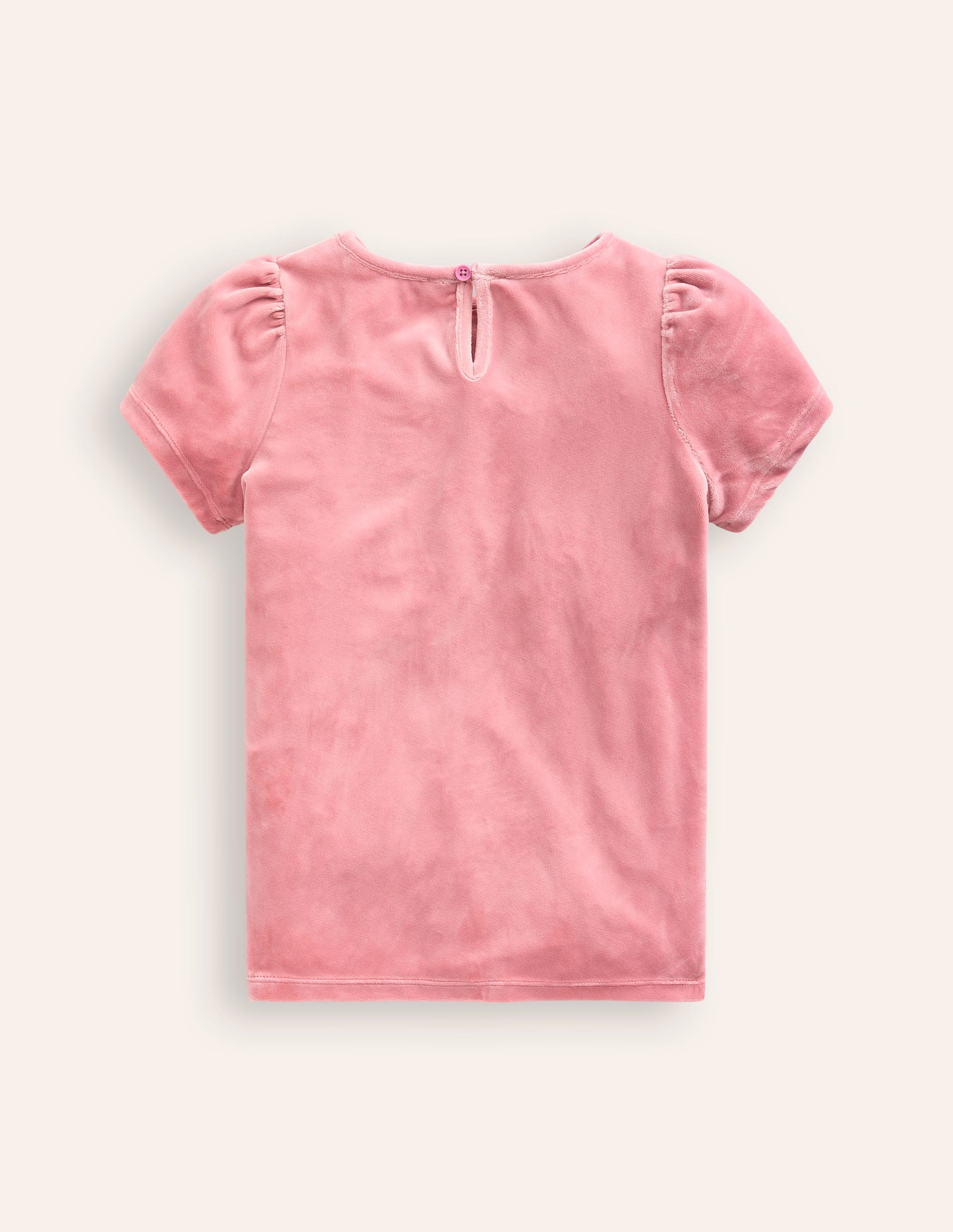 Top de fête en velours-Rose Vintage-2