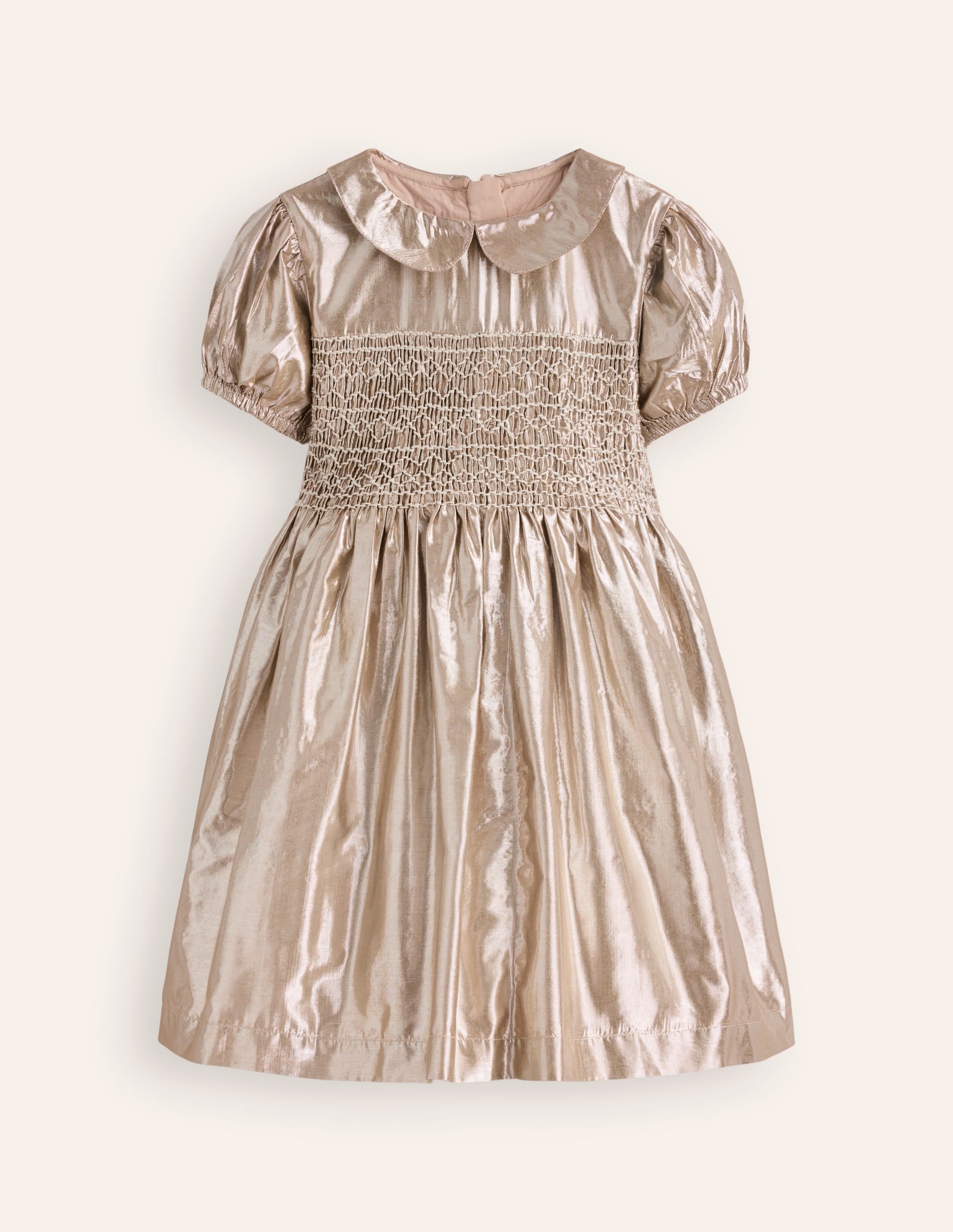 Gesmoktes Partykleid in Metallic-Optik-Aquamarine Bunny - Image 1