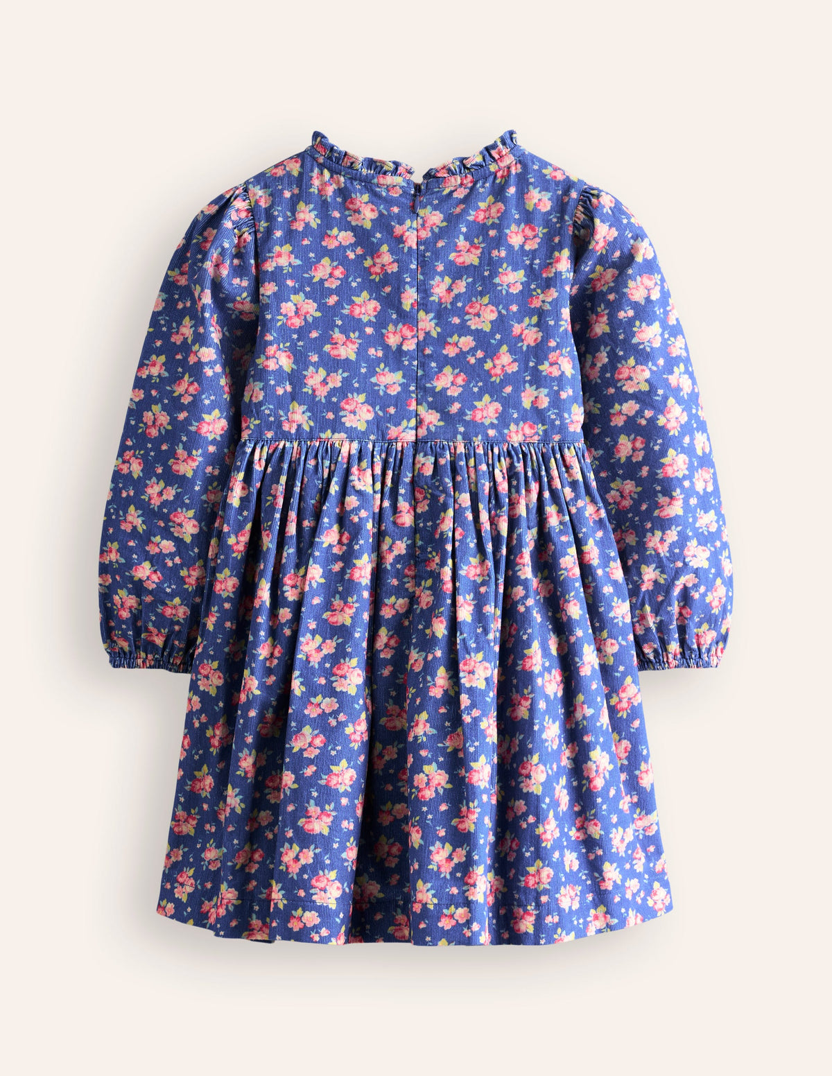 Robe en velours côtelé à appliqué-Météo Geai Bleu-2