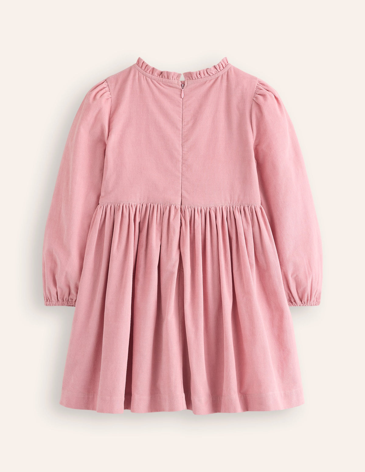 Robe en velours côtelé à appliqué-Poneys Rose Vintage - Image 2