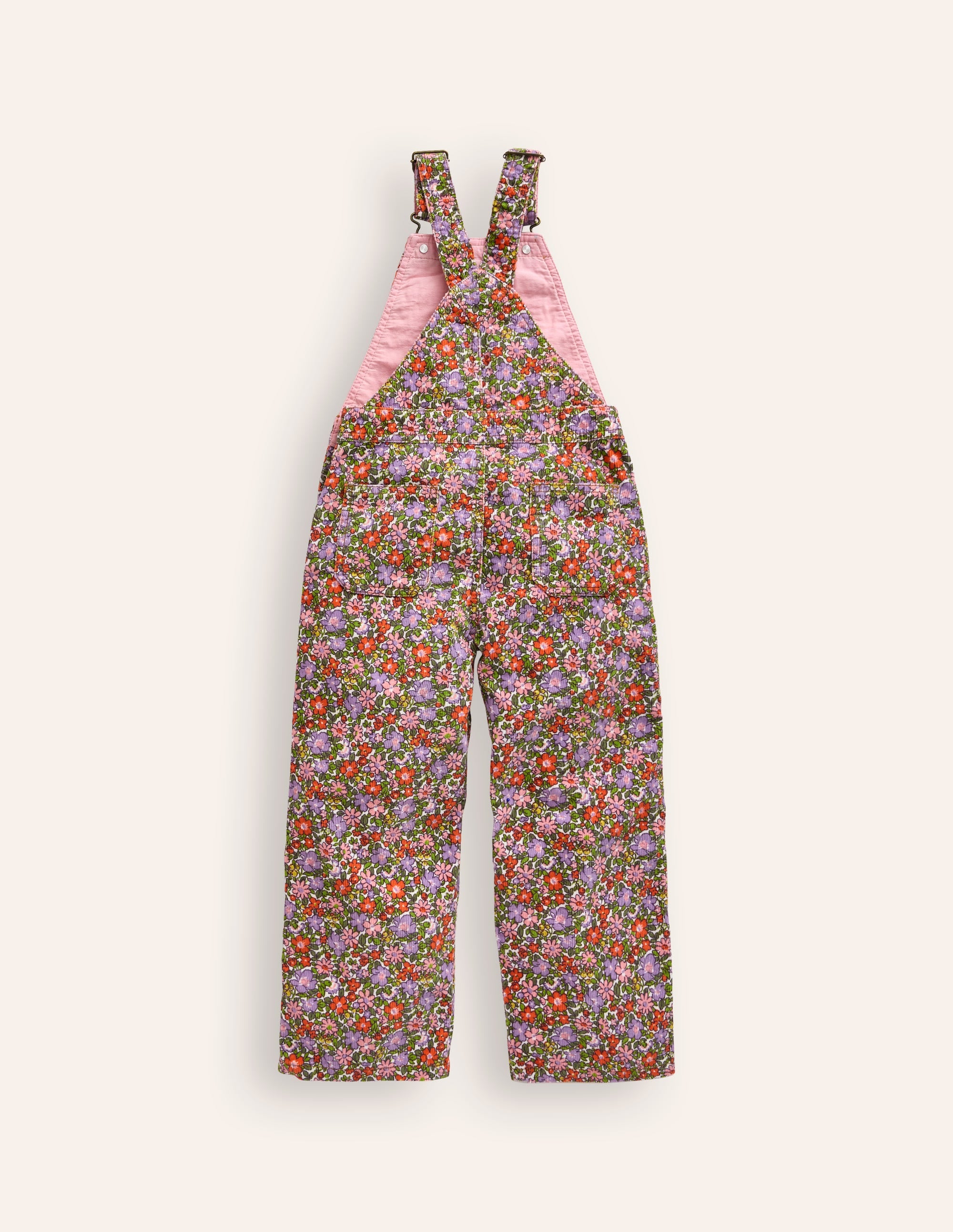 Latzhose mit geradem Bein-Aster Violett Blumenbeet - Image 2