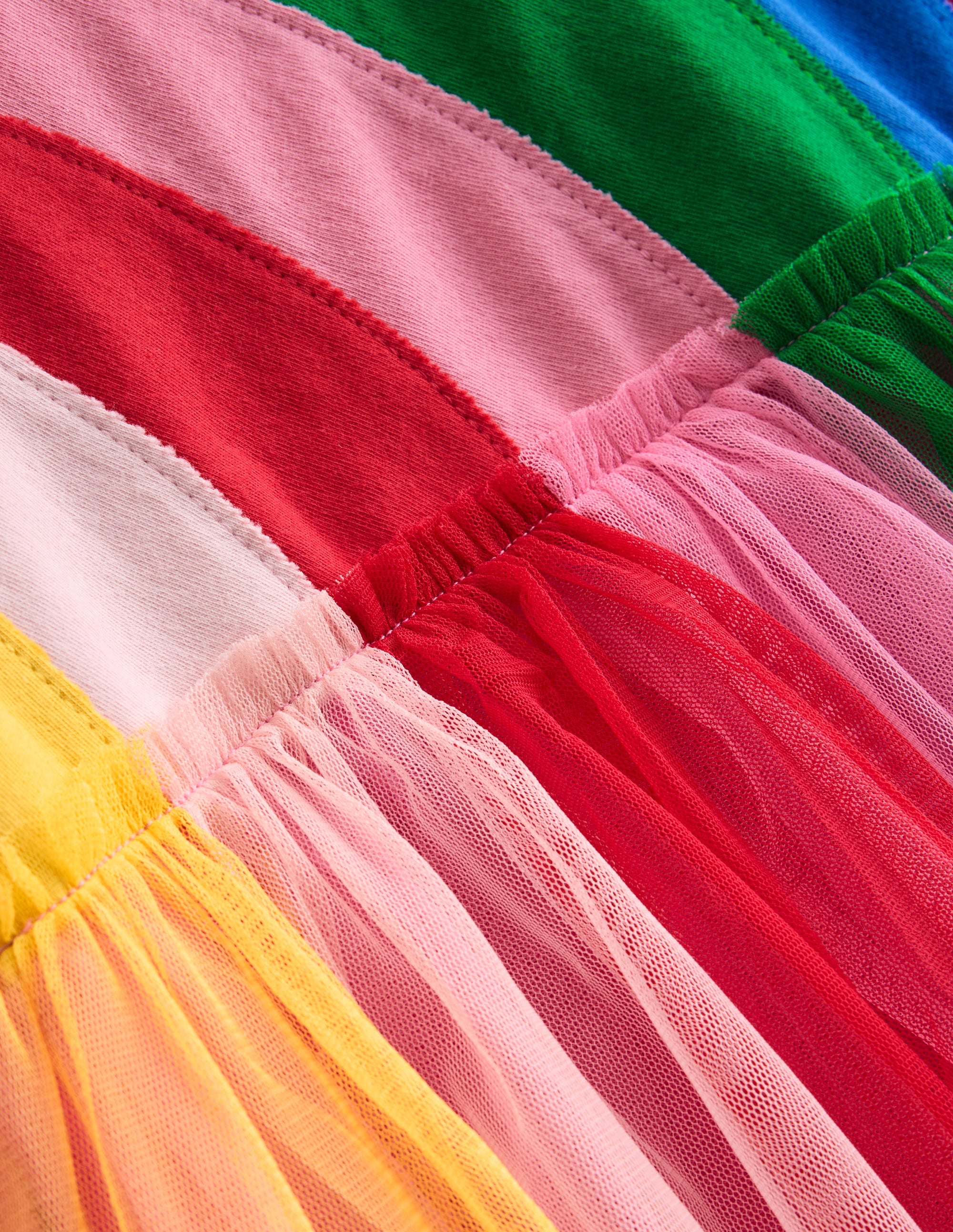 Tüllkleid mit Rock in Regenbogenfarben-Rosarot, Regenbogen - Image 3