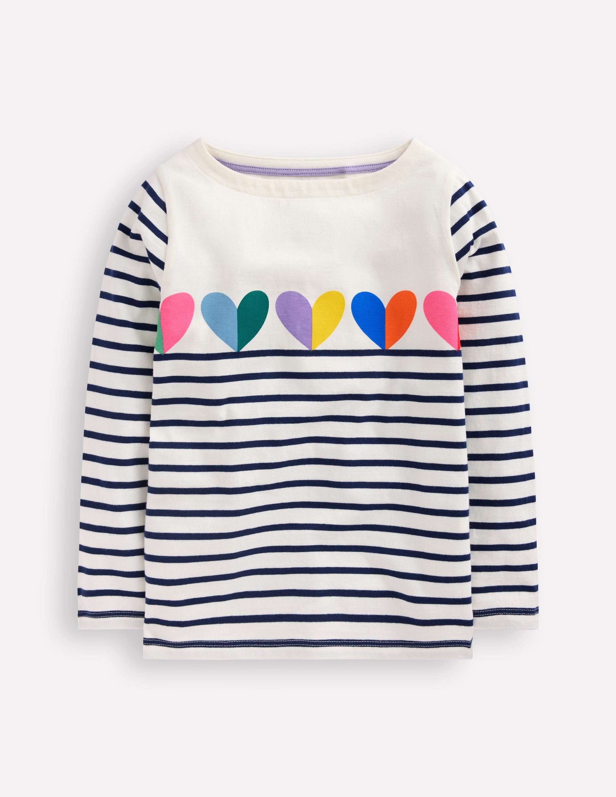 Ella Breton-College Navy / Ivory Hearts - Image 1