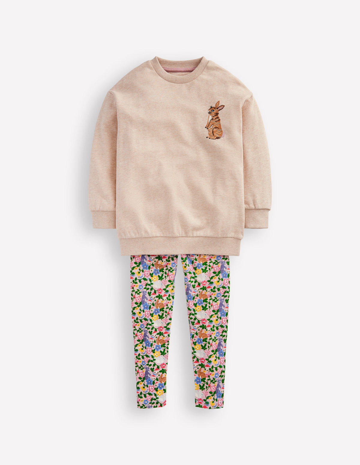 Lockeres, langes Sweatshirt-Hafer Hase - Image 1