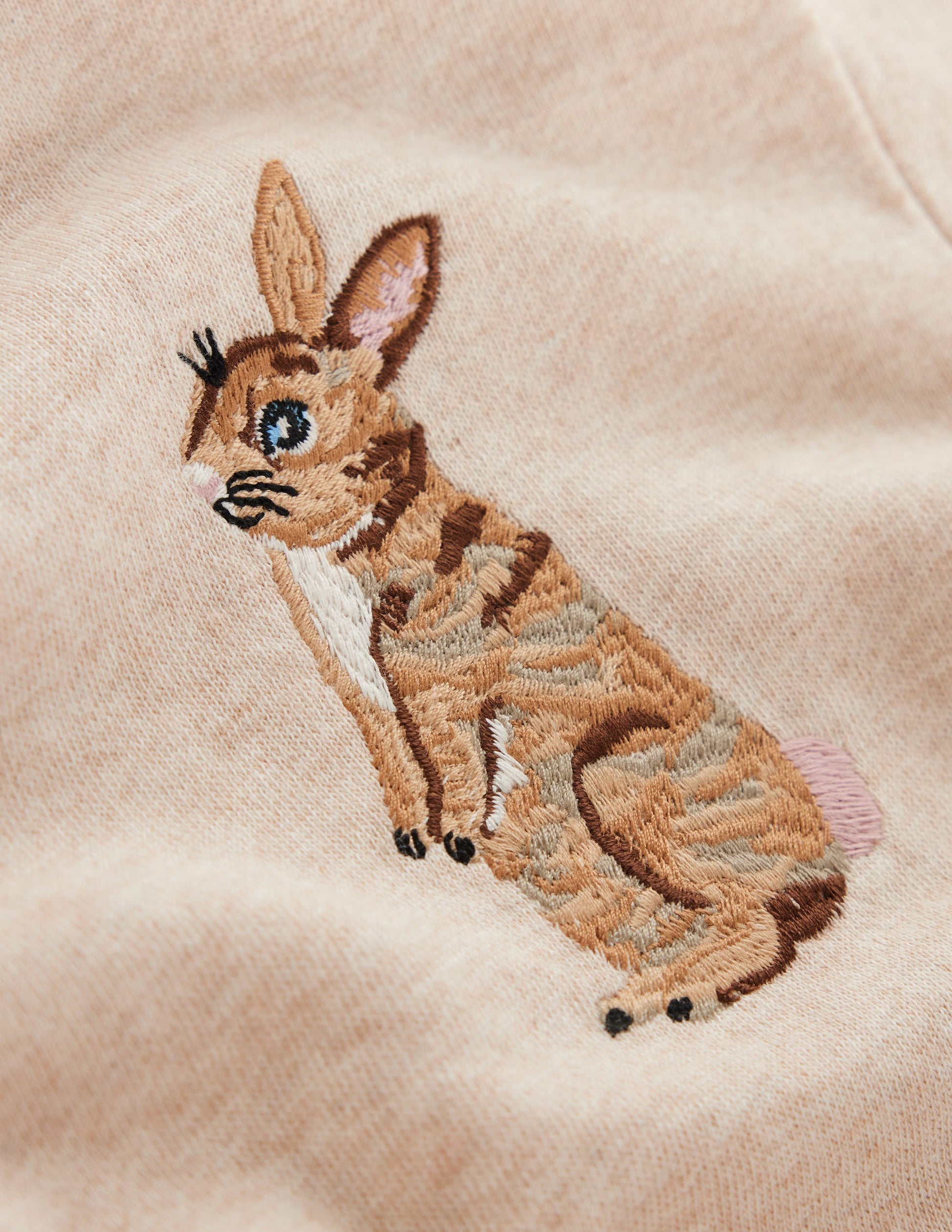 Lockeres, langes Sweatshirt-Hafer Hase-3