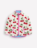 Eden Borg Zip-Through Jacket-Oatmeal Cherries