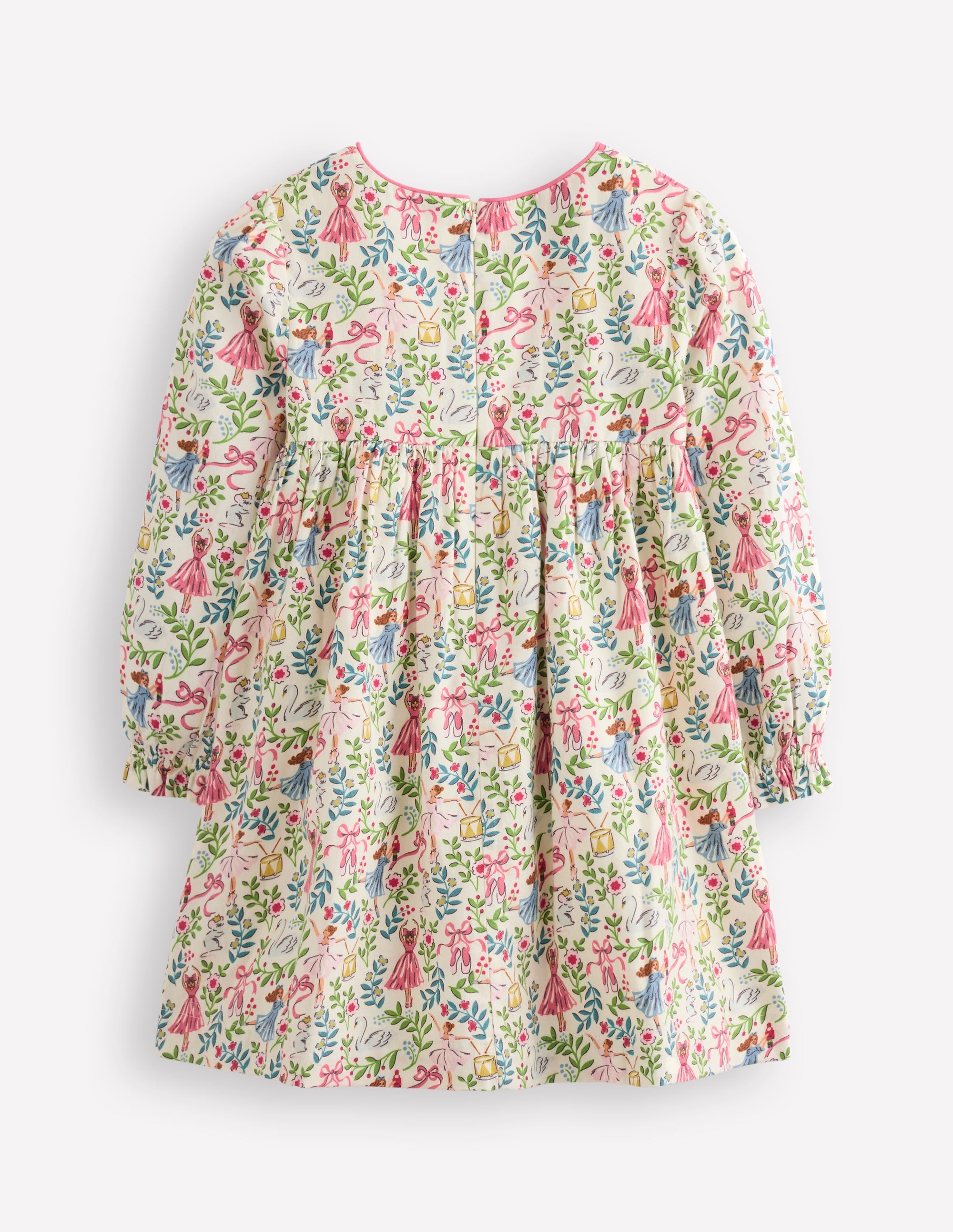 Bess Cosy Smocked Dress-Vanilla White Ballet Toile - Image 2