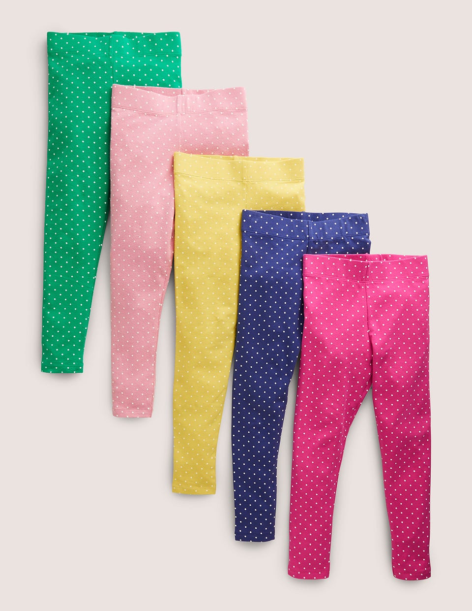 Leggings im 5er-Pack-Bunt Pünktchen-1
