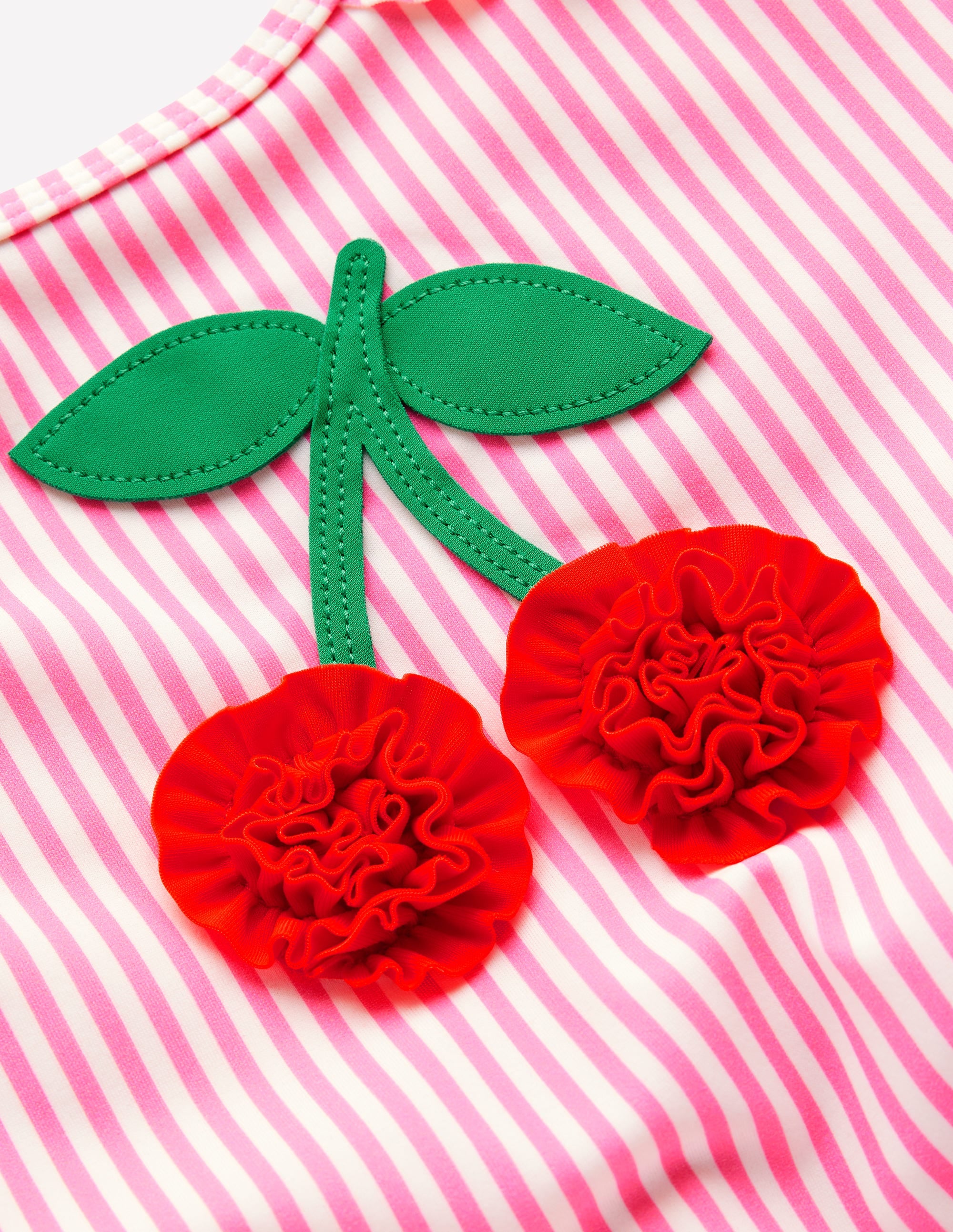 Maillot de bain Hallie à bretelles volantées-Cerise rose cosmos - Image 3