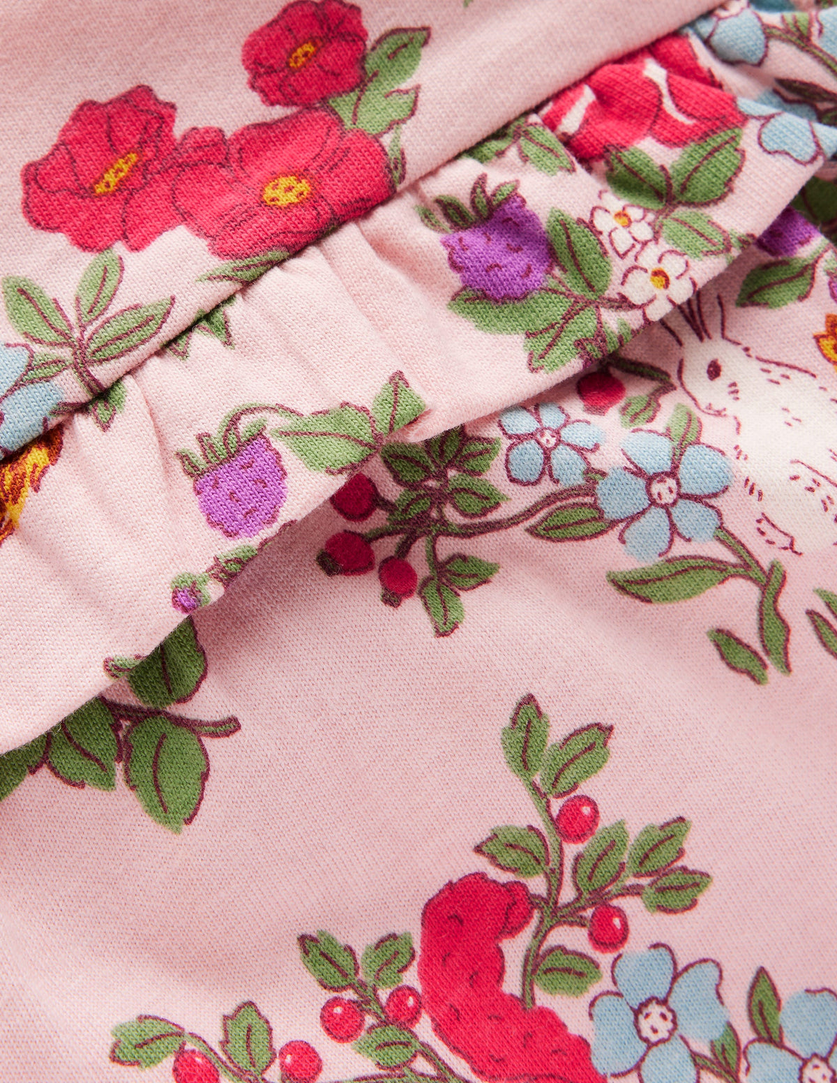 Jersey-Rüschenkleid-Französisch Rosa Ernte - Image 3