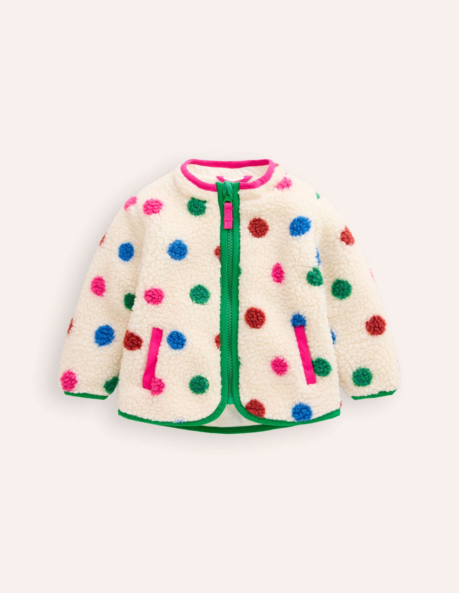 Cosy Borg Jacket-Multi Spot-1
