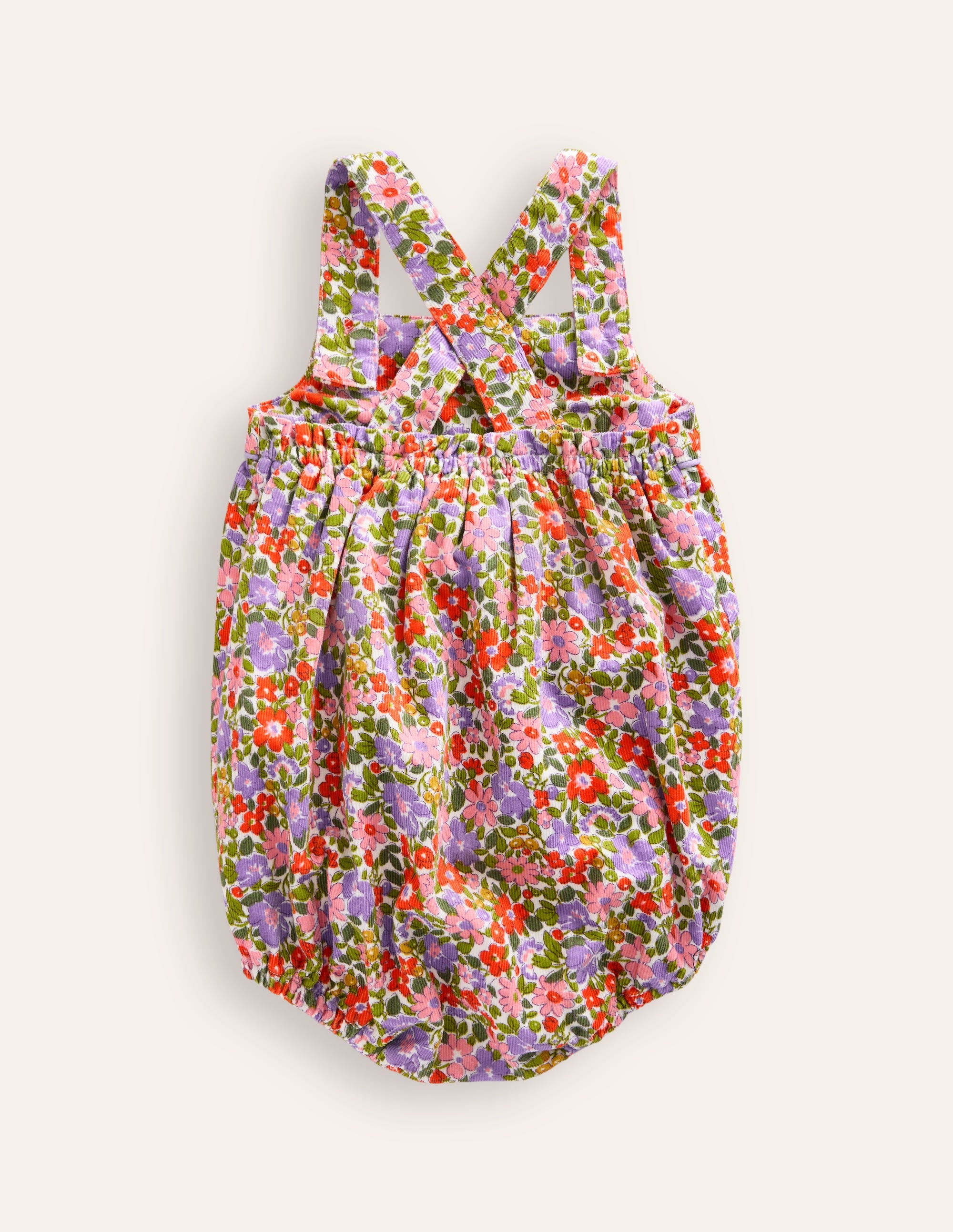 Floral Cord Romper-Multi Flowerbed - Image 2