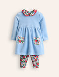 Set mit Samtkleid-Multi Spring Meadow