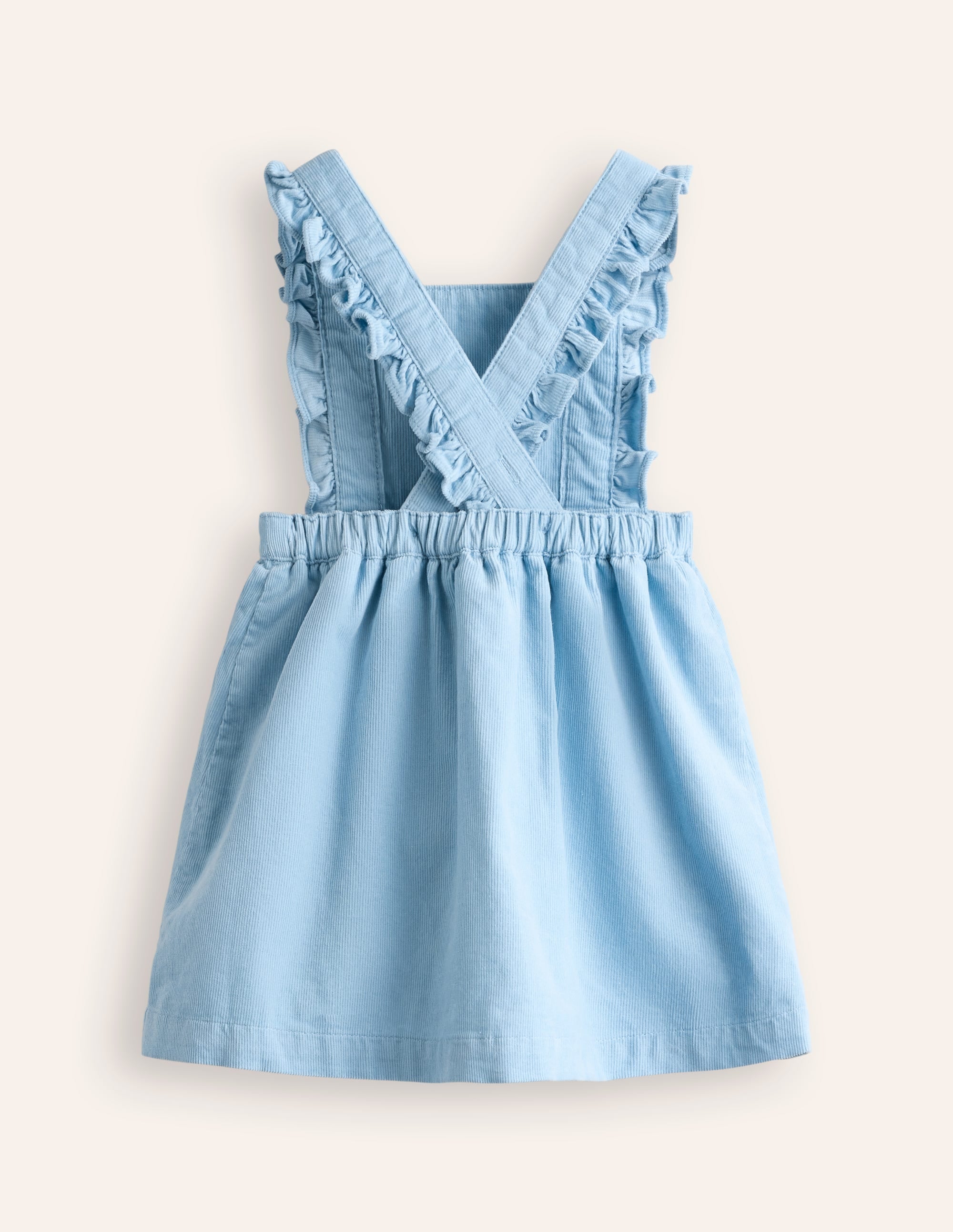 Robe chasuble en velours côtelé-Bleu vintage - Image 2