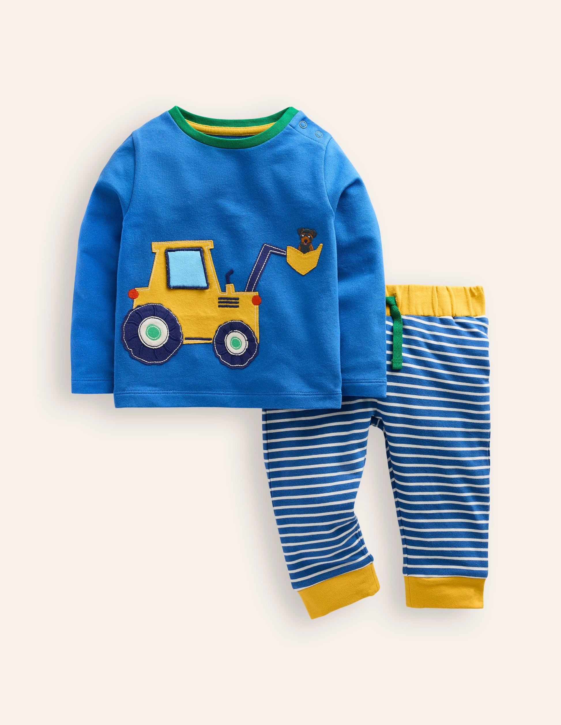 Jersey Top and Trousers Set-Bluejay Digger-1