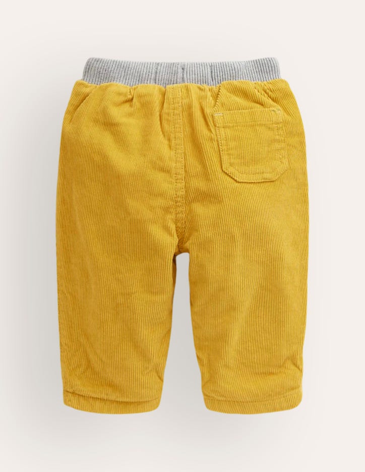 Cosy Lined Trousers-Honeycomb Yellow-2