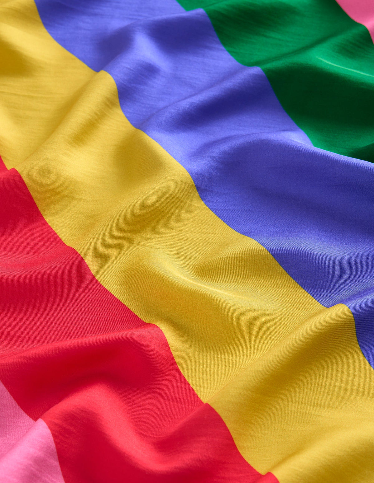 Elisabeth Quadratischer Seidenschal-Bunt, Regenbogen - Image 3