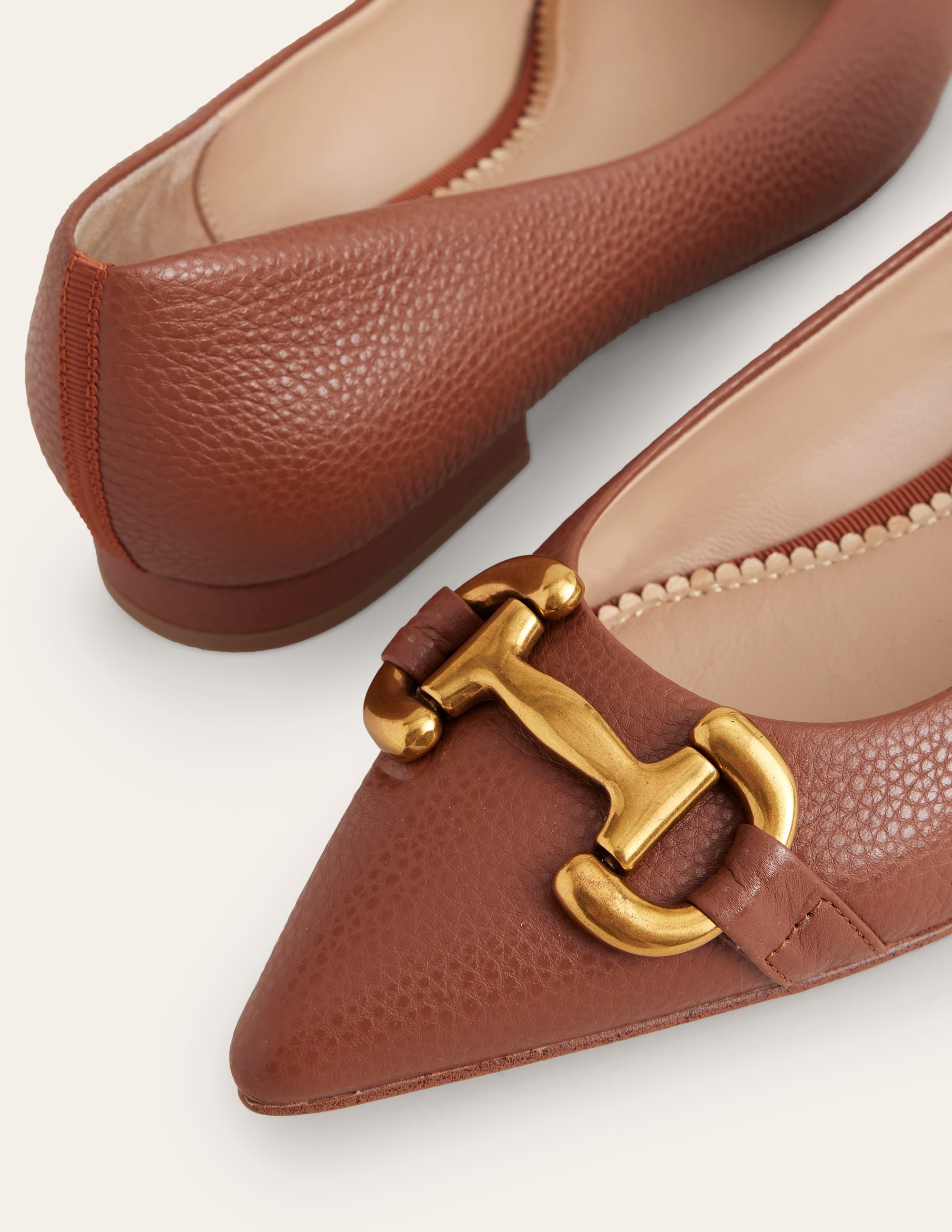 Iris Ballerinas mit Trensendetail-Hellbraun - Image 4