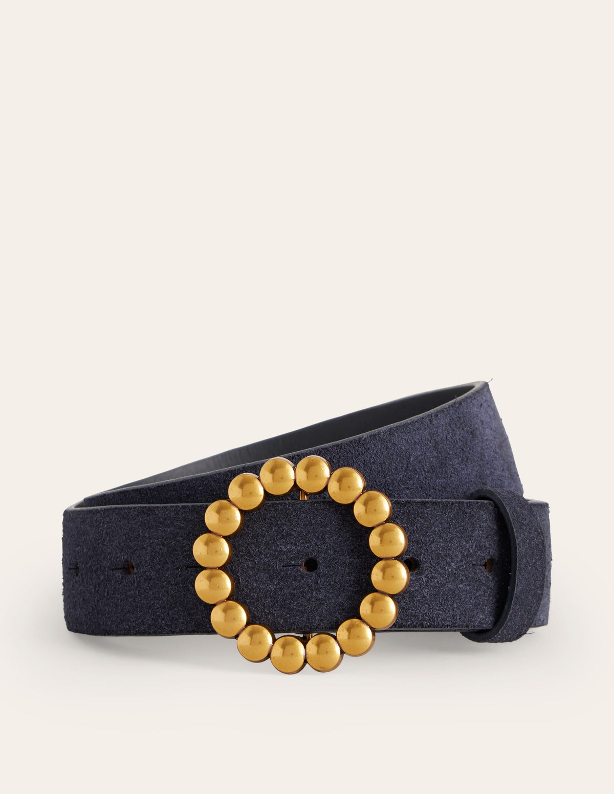 Interest Buckle Belt-Navy-2