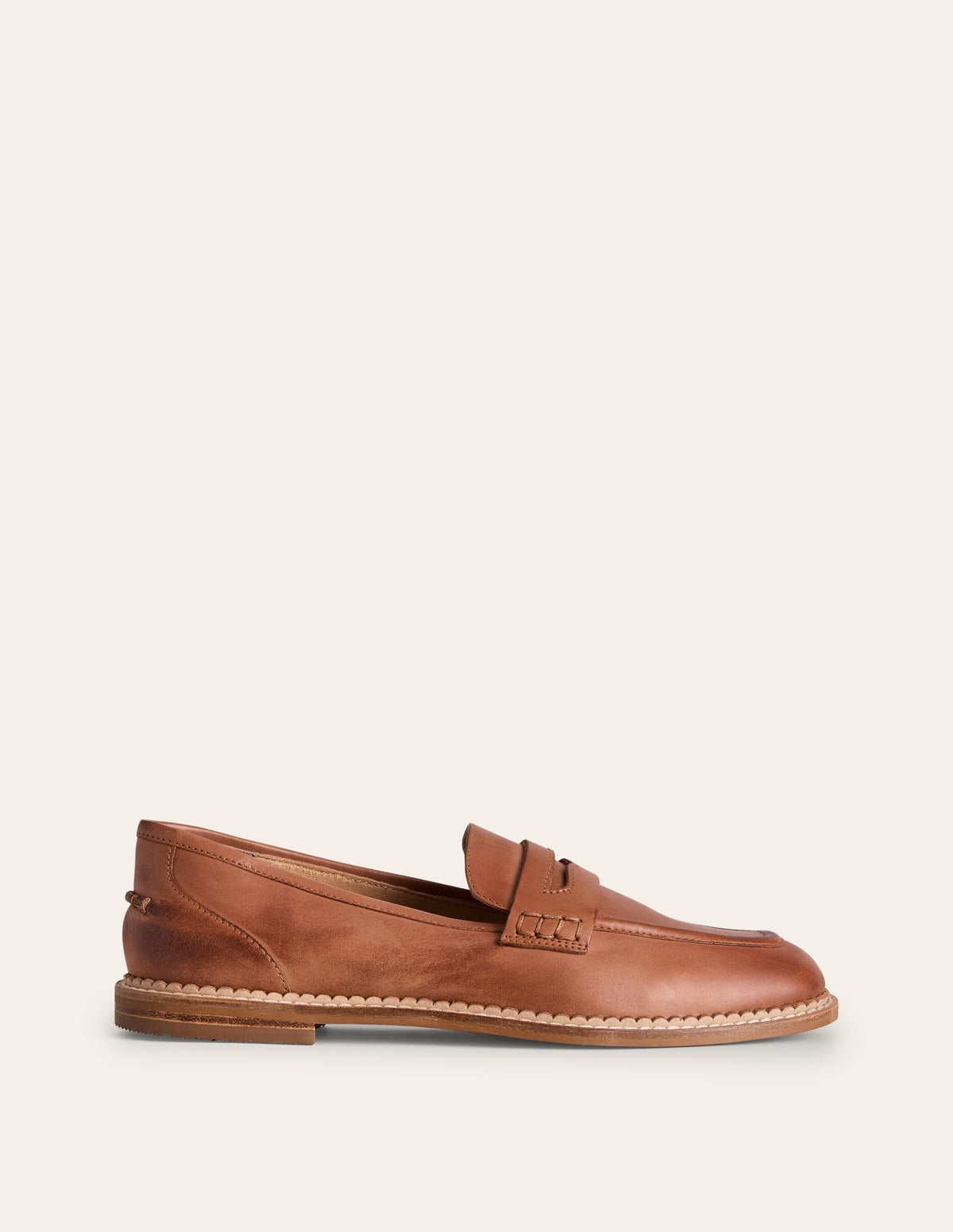 Nya Pennyloafer-Hellbraun Poliertes Leder-1