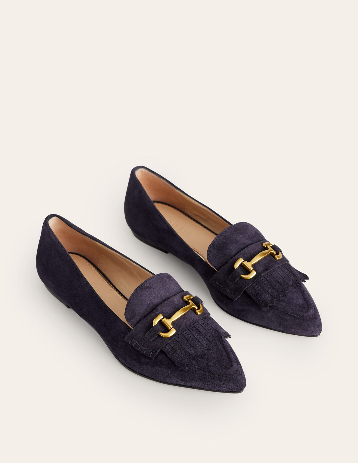 Iris Ghillie-Loafer-Marineblau Veloursleder-3