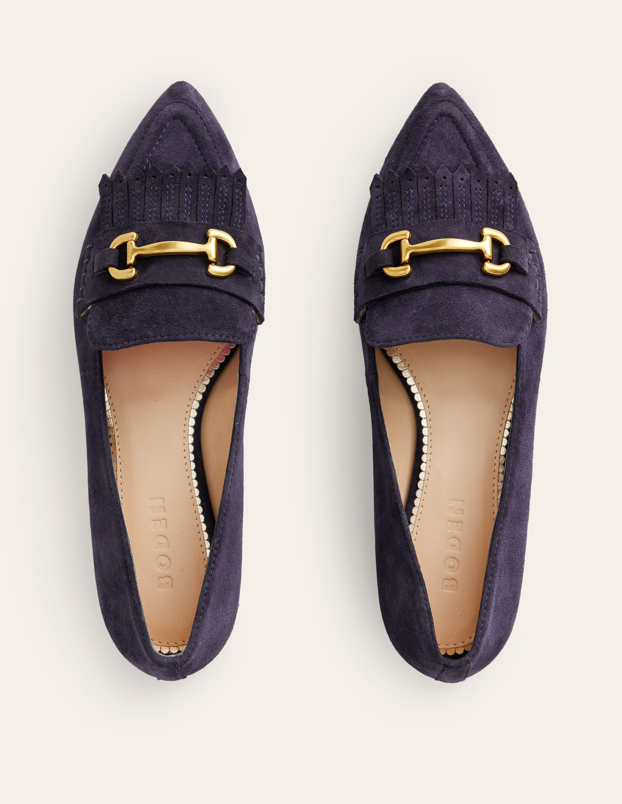 Iris Ghillie-Loafer-Marineblau Veloursleder - Image 5