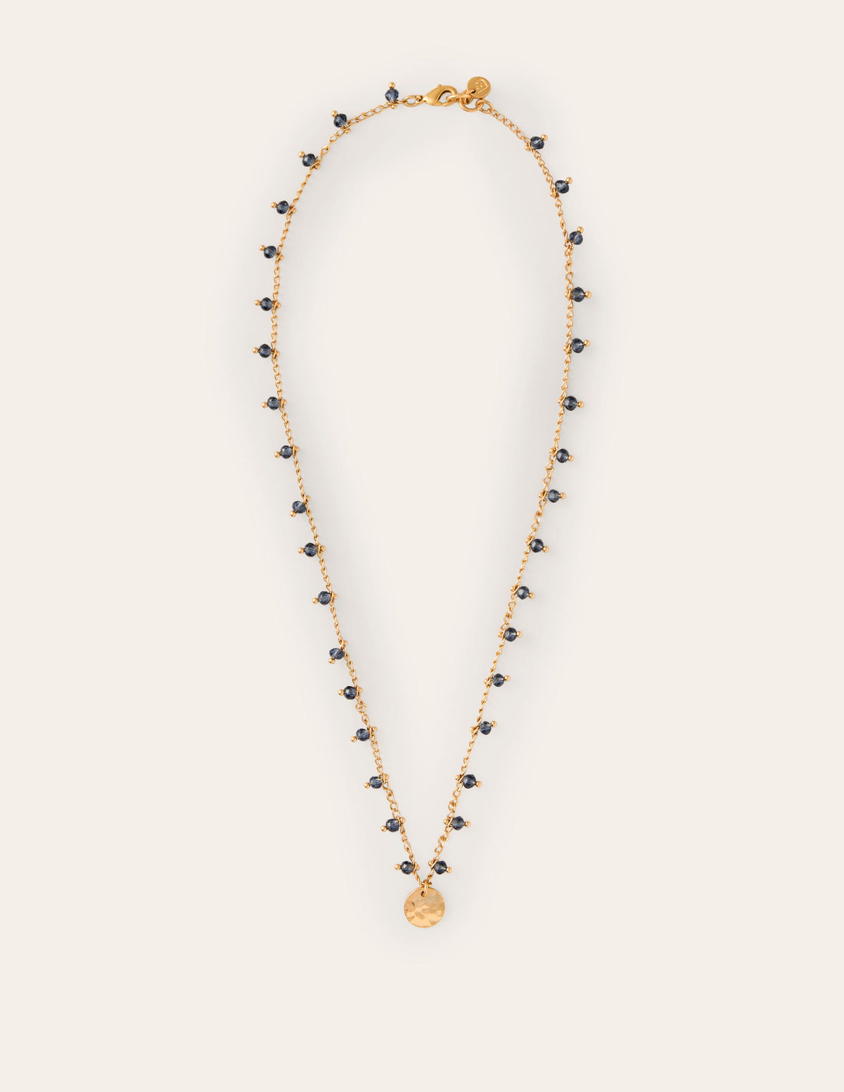 Zarte Perlenkette-Aqua Marine Marl - Image 2