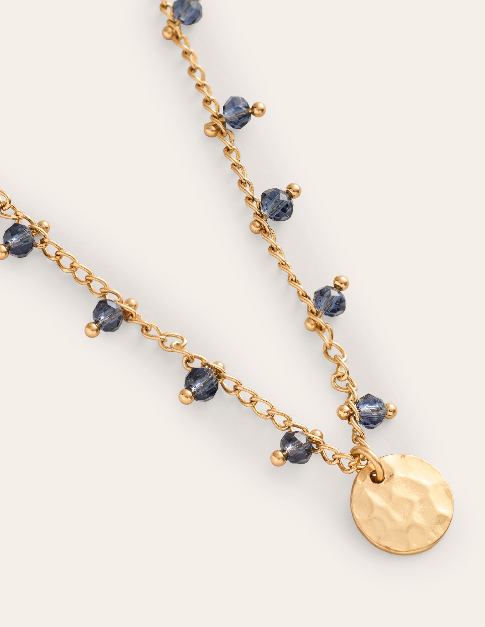 Zarte Perlenkette-Aqua Marine Marl - Image 3