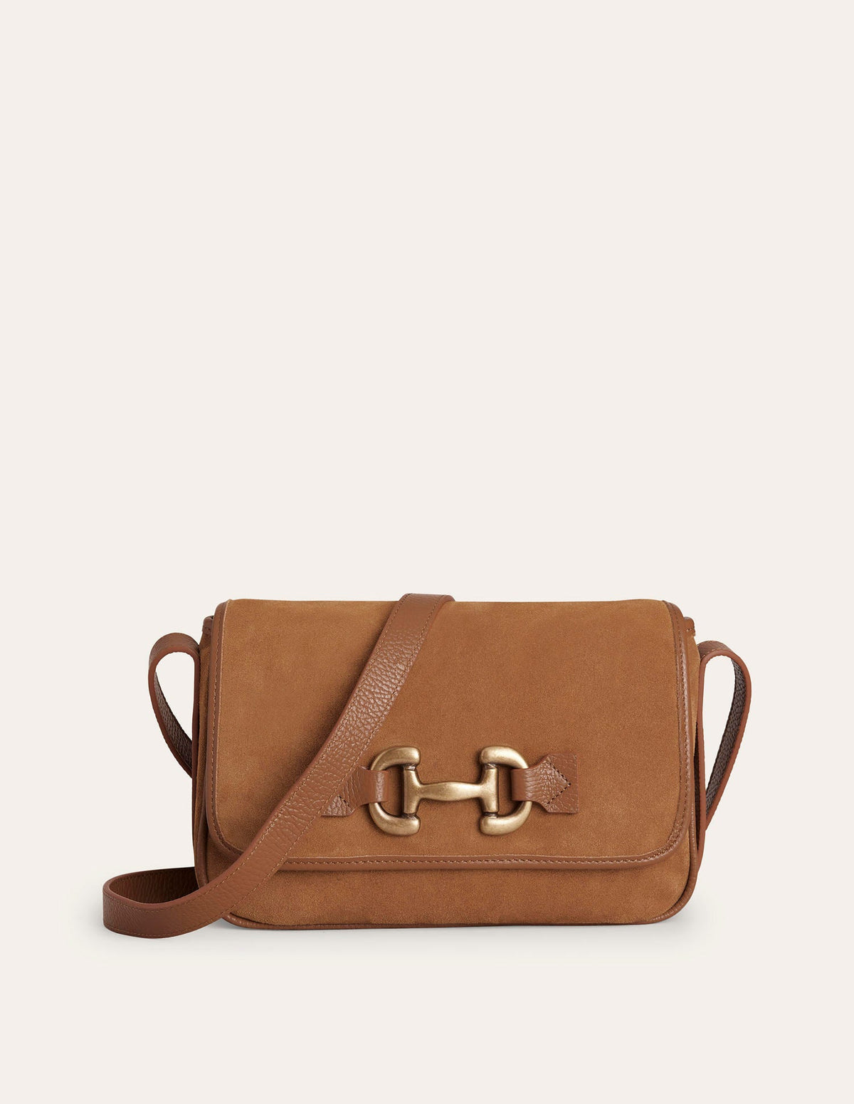Iris Ledertasche mit Trensendetail-Hellbraun - Image 2