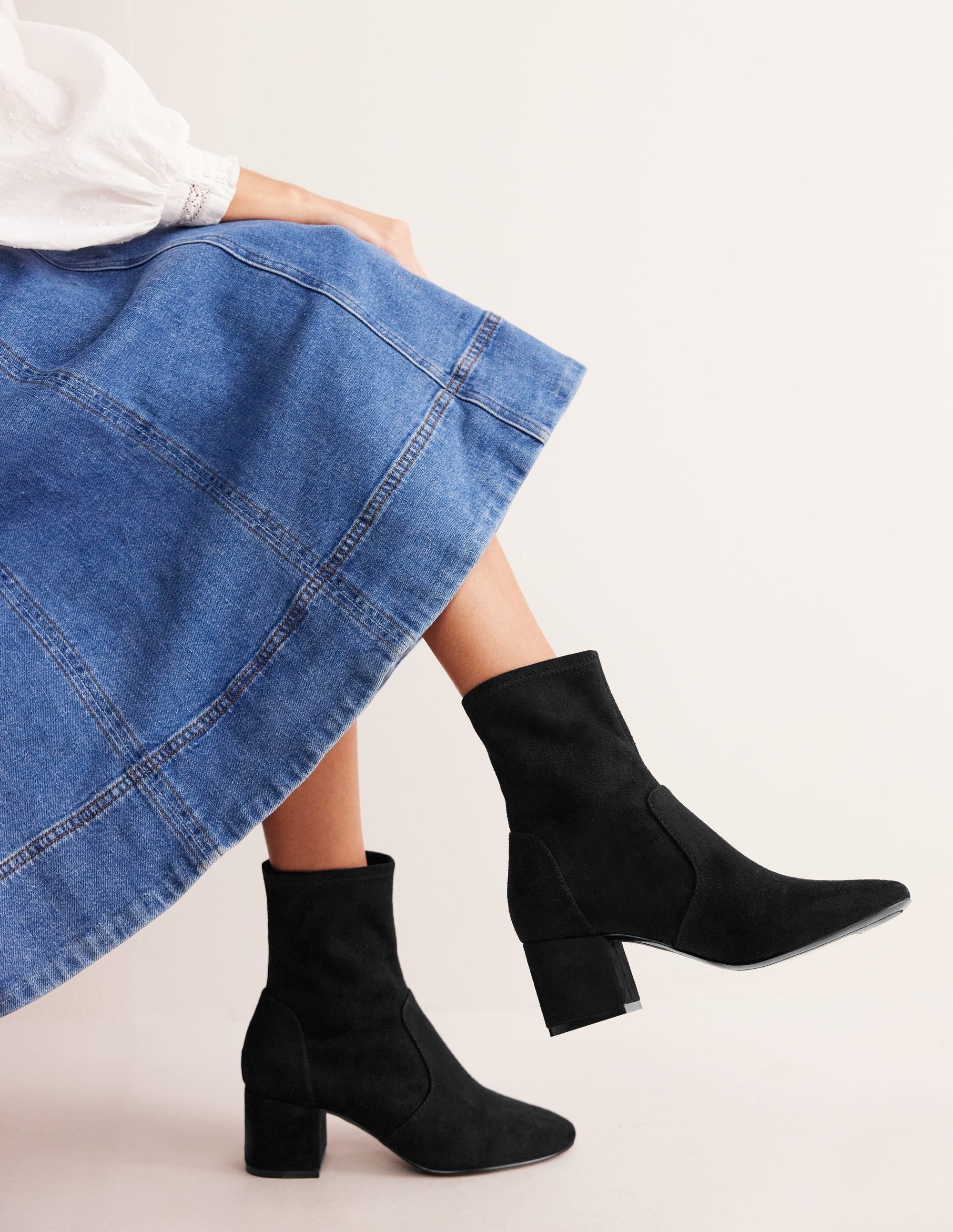 Stretch-Stiefeletten-Schwarz - Image 2
