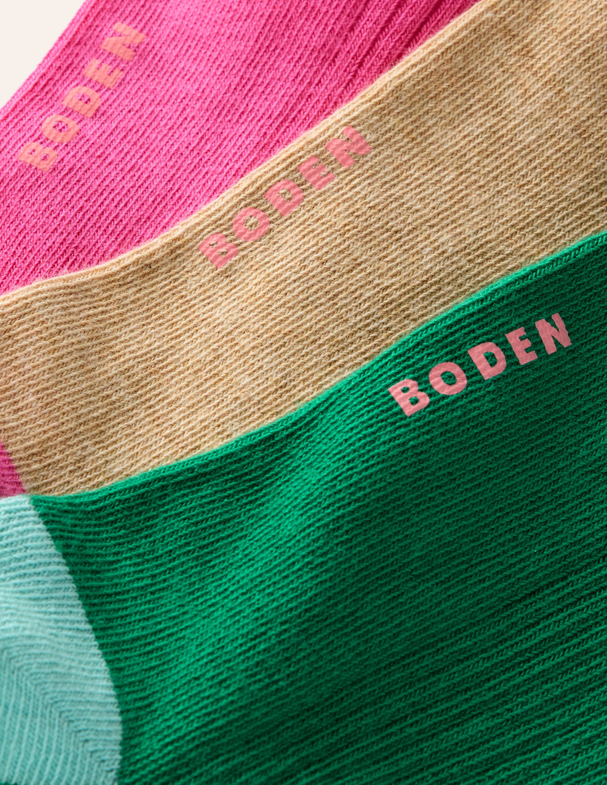Rippstrick-Knöchelsocken im 3er-Pack-Blockfarben - Image 4
