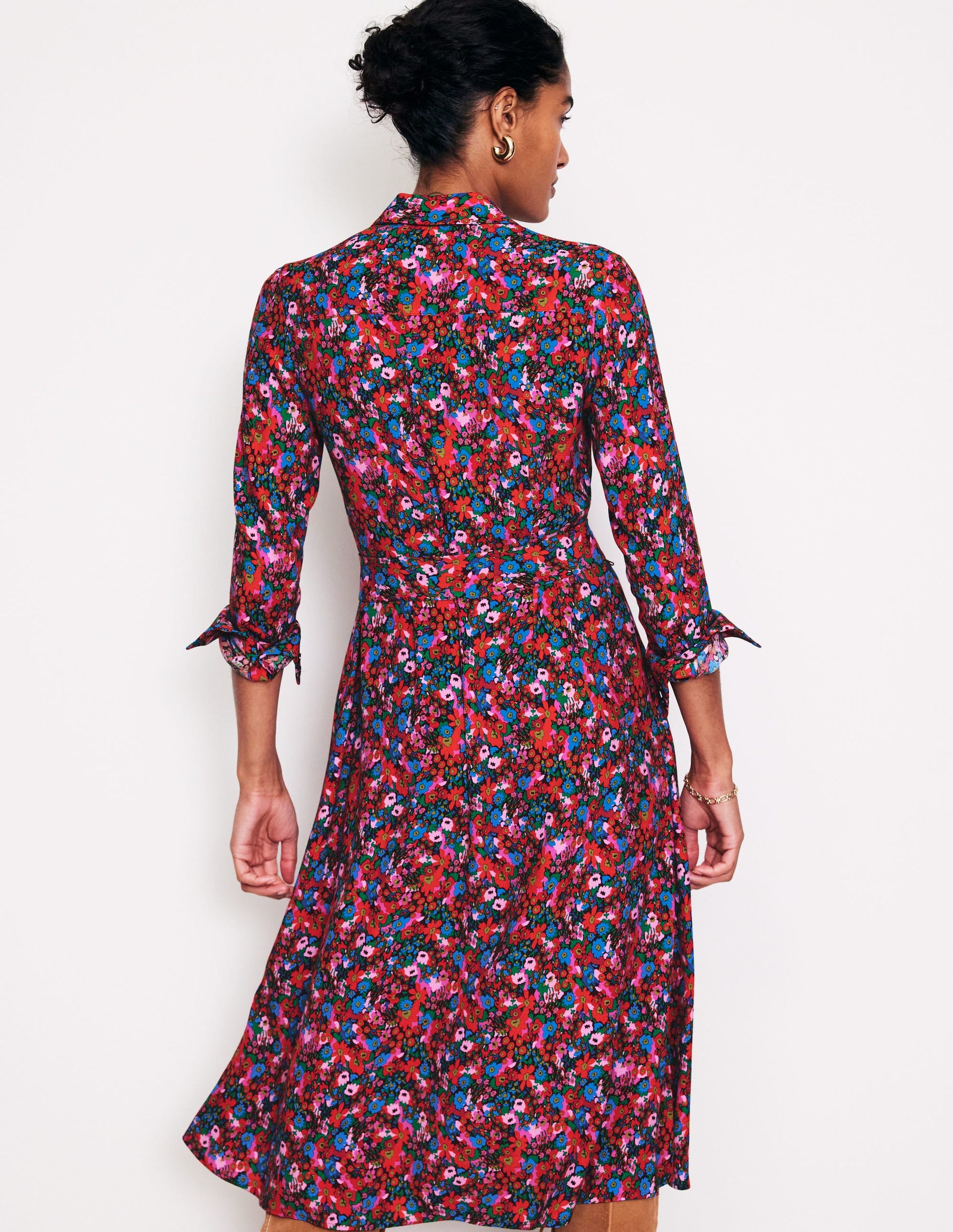 Kate Midi-Hemdblusenkleid-Bittersüß, Wiesenblume-3
