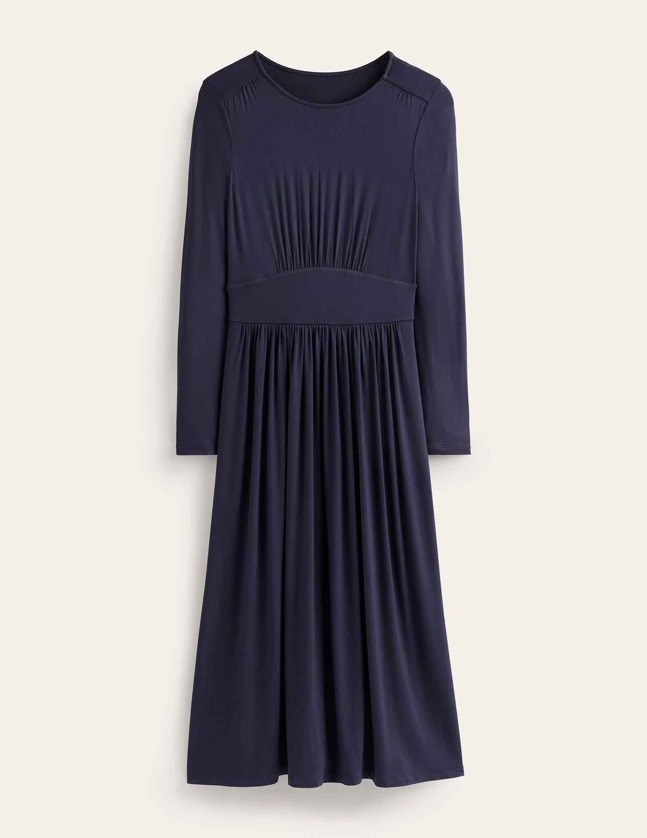 Thea Jerseykleid mit langen Ärmeln-Aqua Marine Marl - Image 5