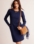 Ellen Ottoman-Kleid-Abendblau