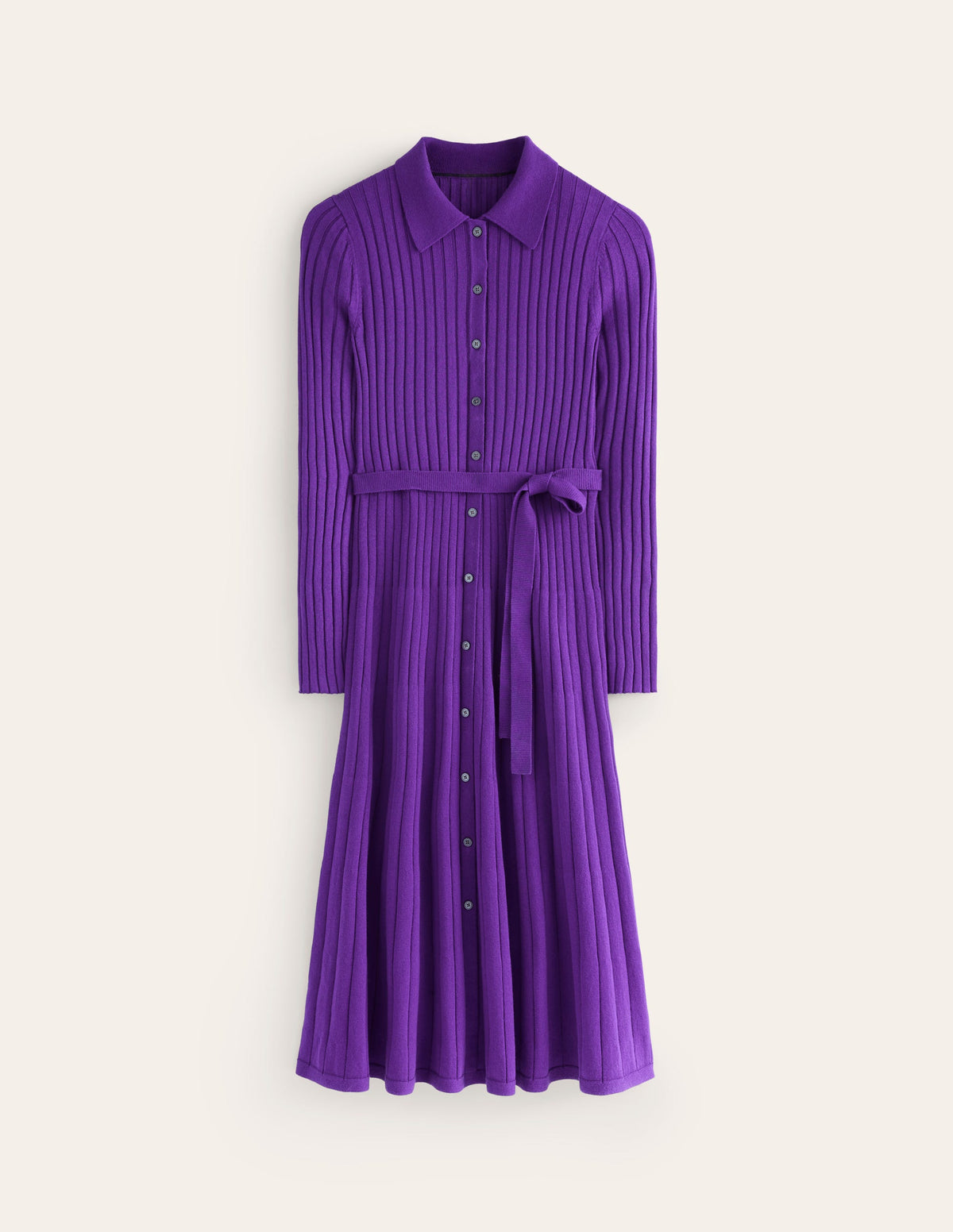 Rachel Gestrickes Hemdblusenkleid-Amethyst - Image 6
