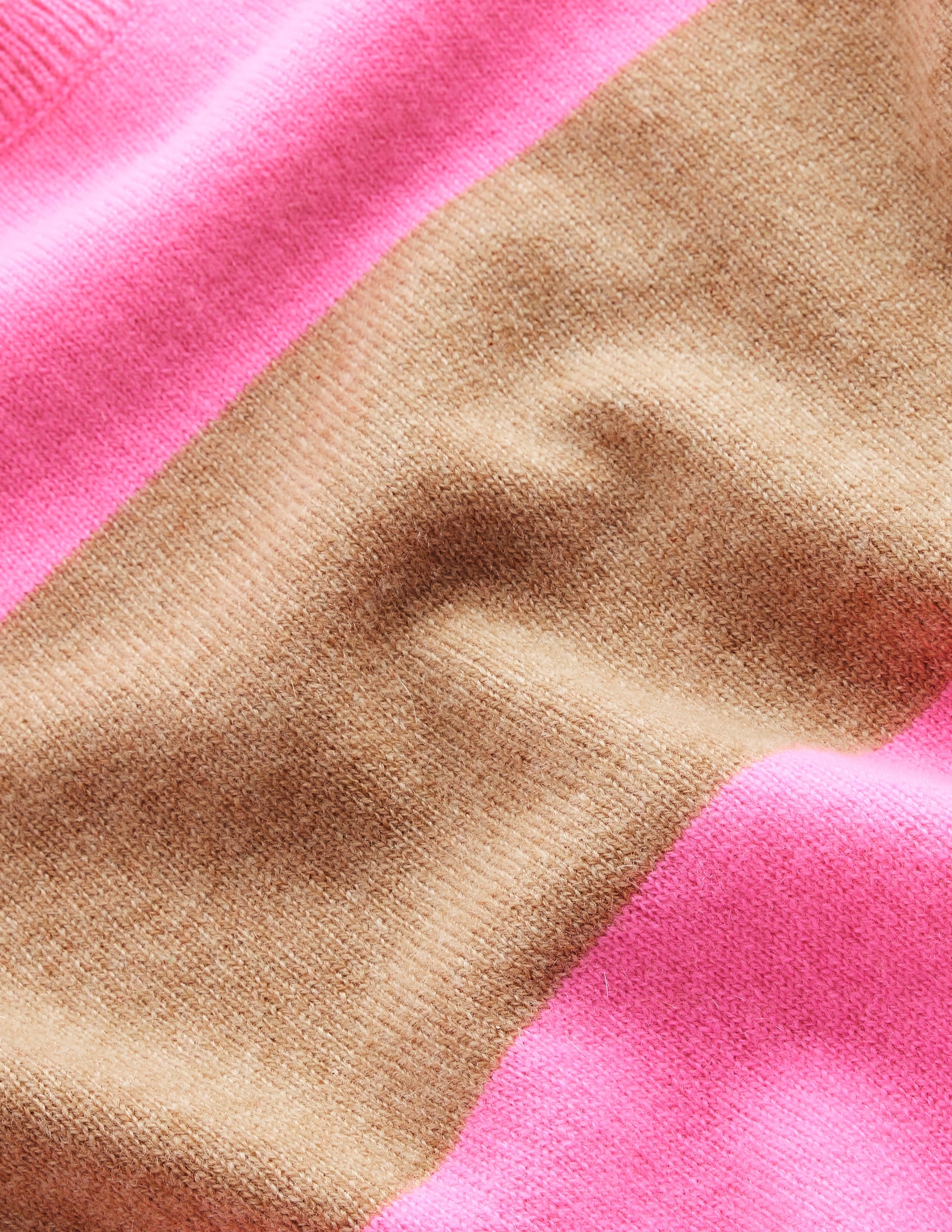 Eva Kaschmir-Pullunder-Kamelbraun Meliert/Neonpink - Image 10