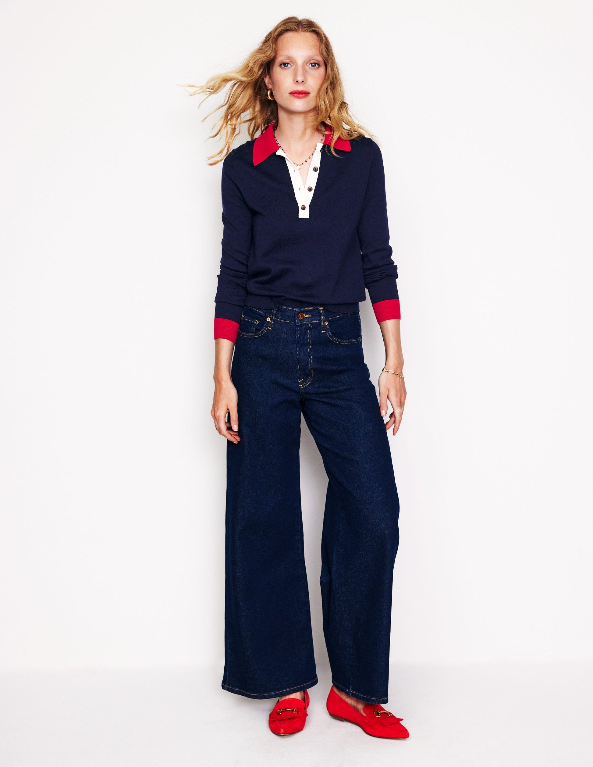 Estelle Henley-Pullover-Aqua Marine Marl-4