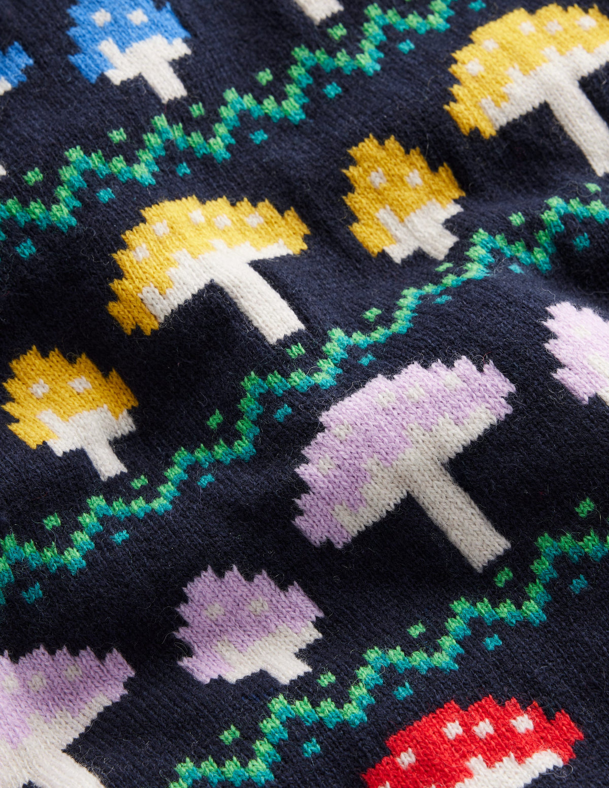Edie Fair-Isle-Top-Marineblau Pilz - Image 10