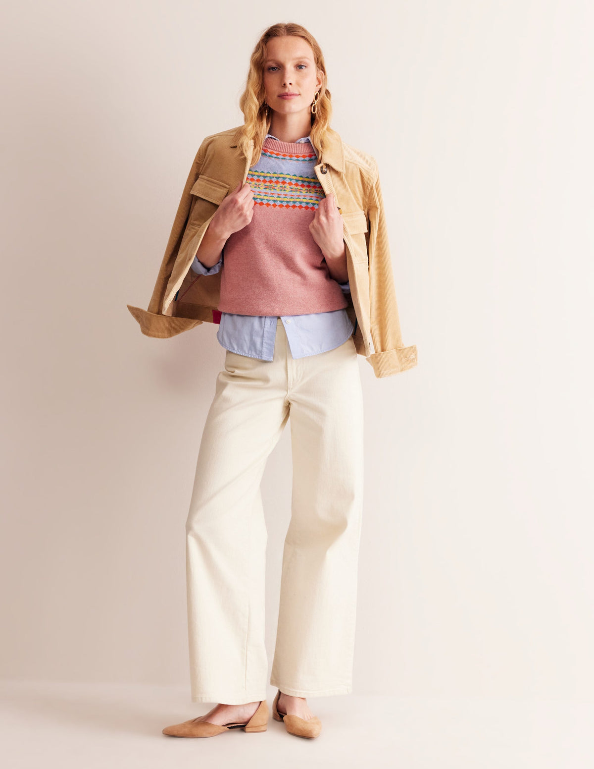 Edie Fair-Isle-Top-Rosa Fair-Isle - Image 4