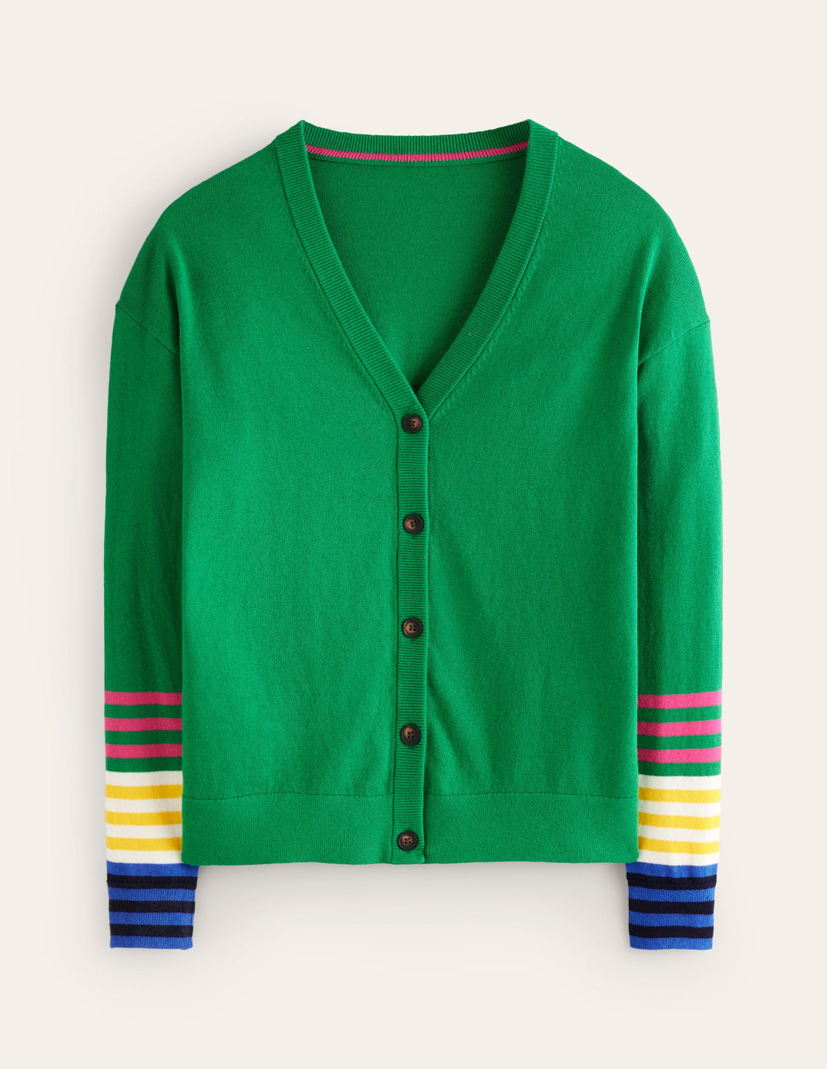 Annie Cardigan-Sattes Smaragdgrün-5