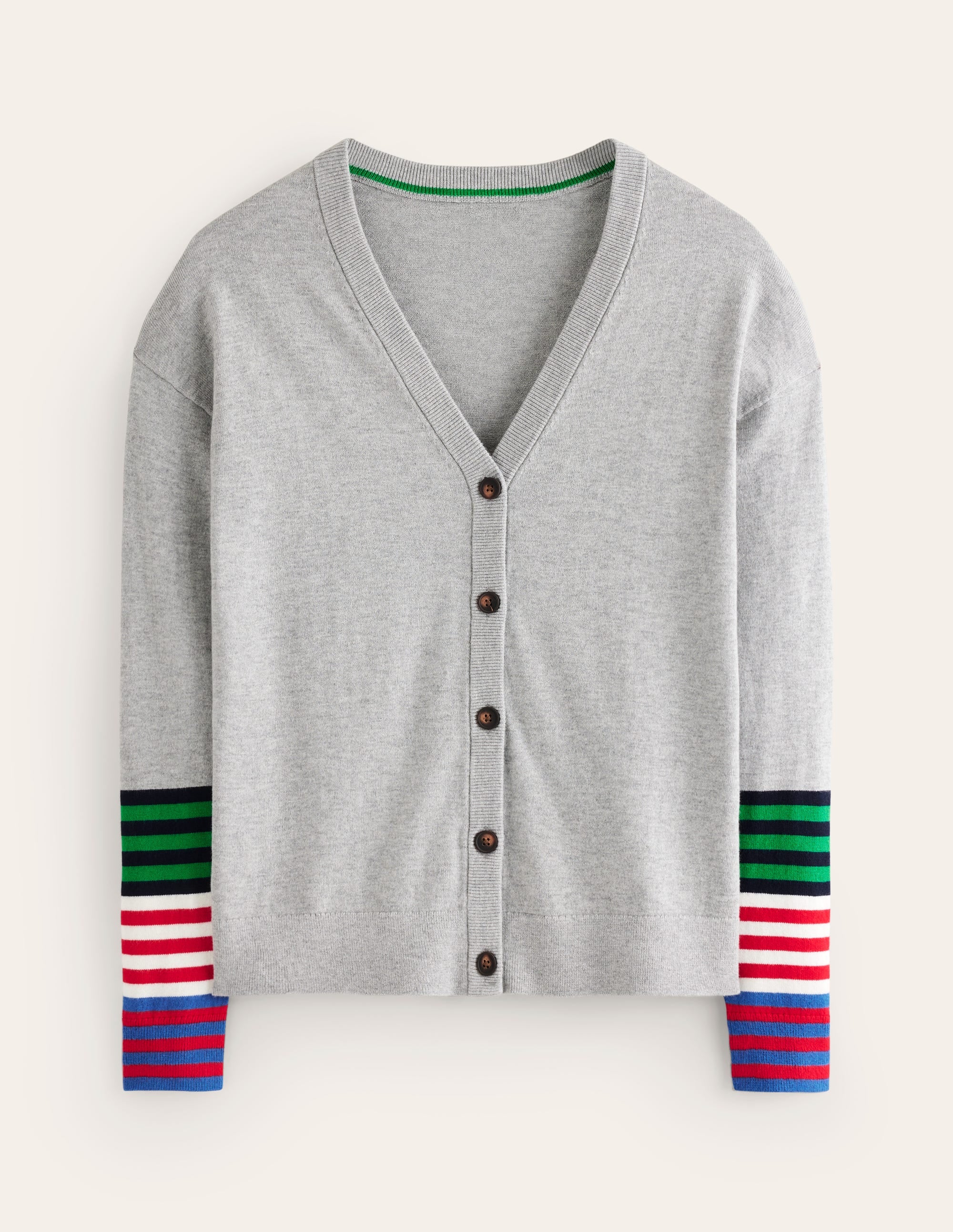 Annie Cardigan-Blaugrau Meliert - Image 5