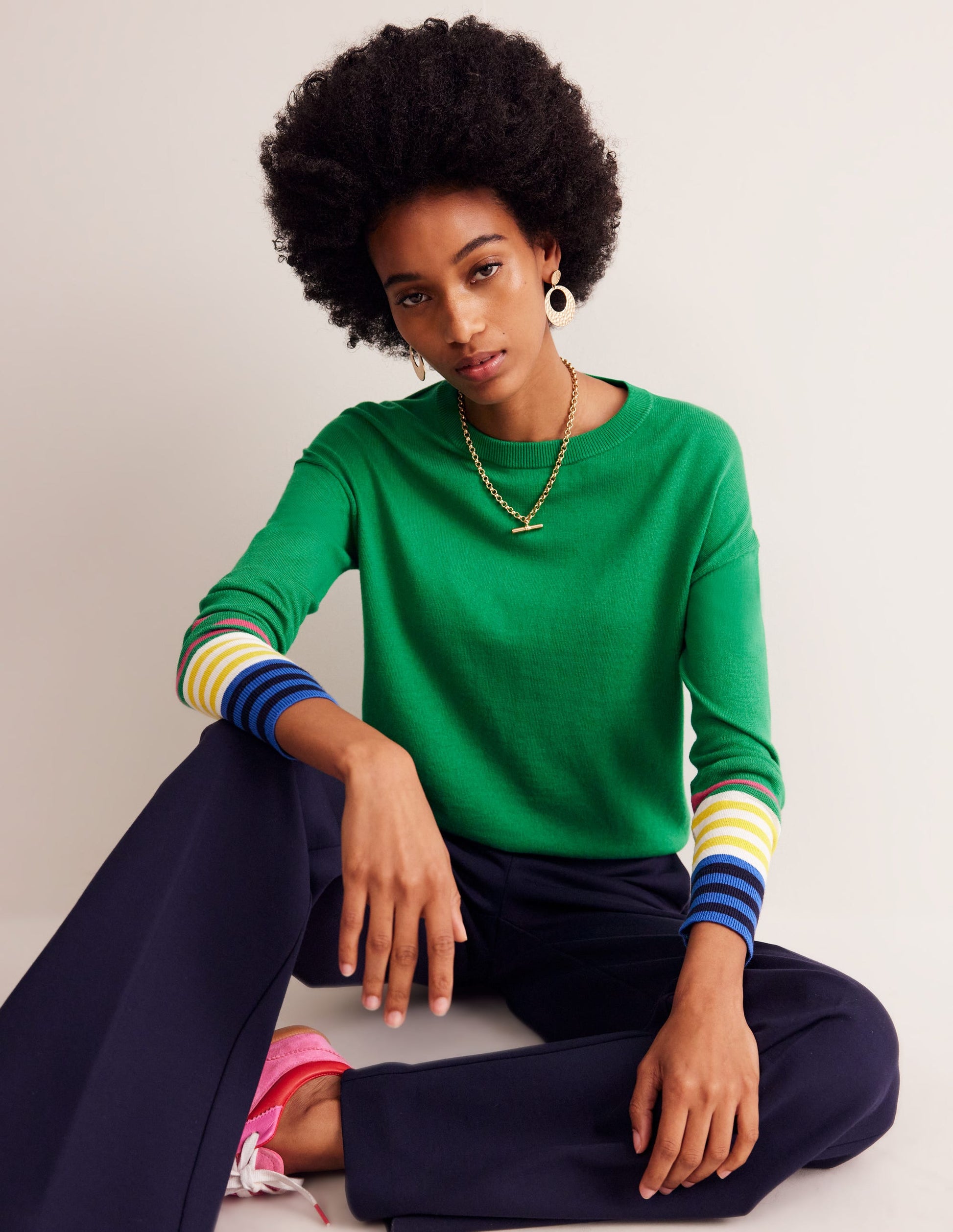 Annie Jumper-Rich Emerald Green-1