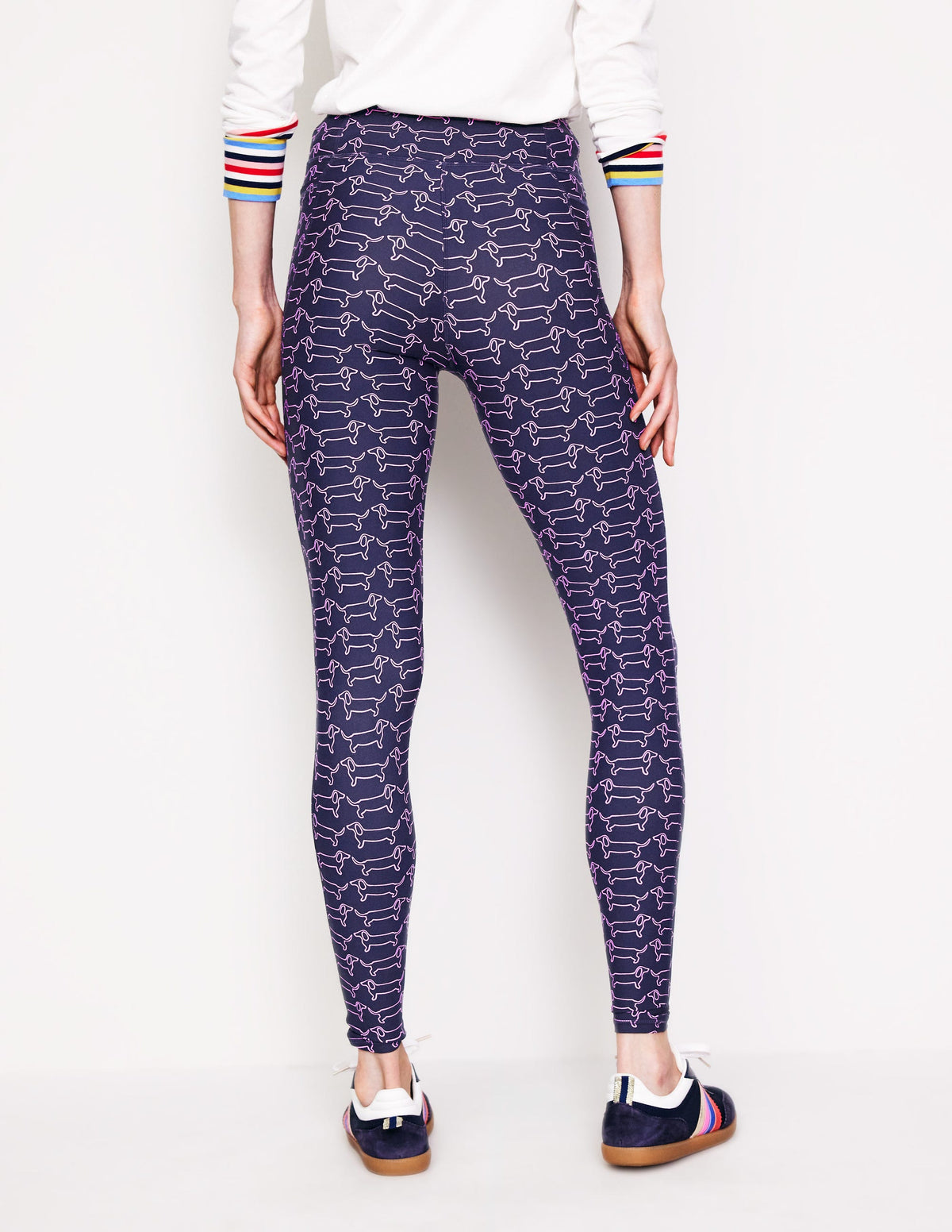 Legging taille haute avec poche-Bleu marine, teckel - Image 3