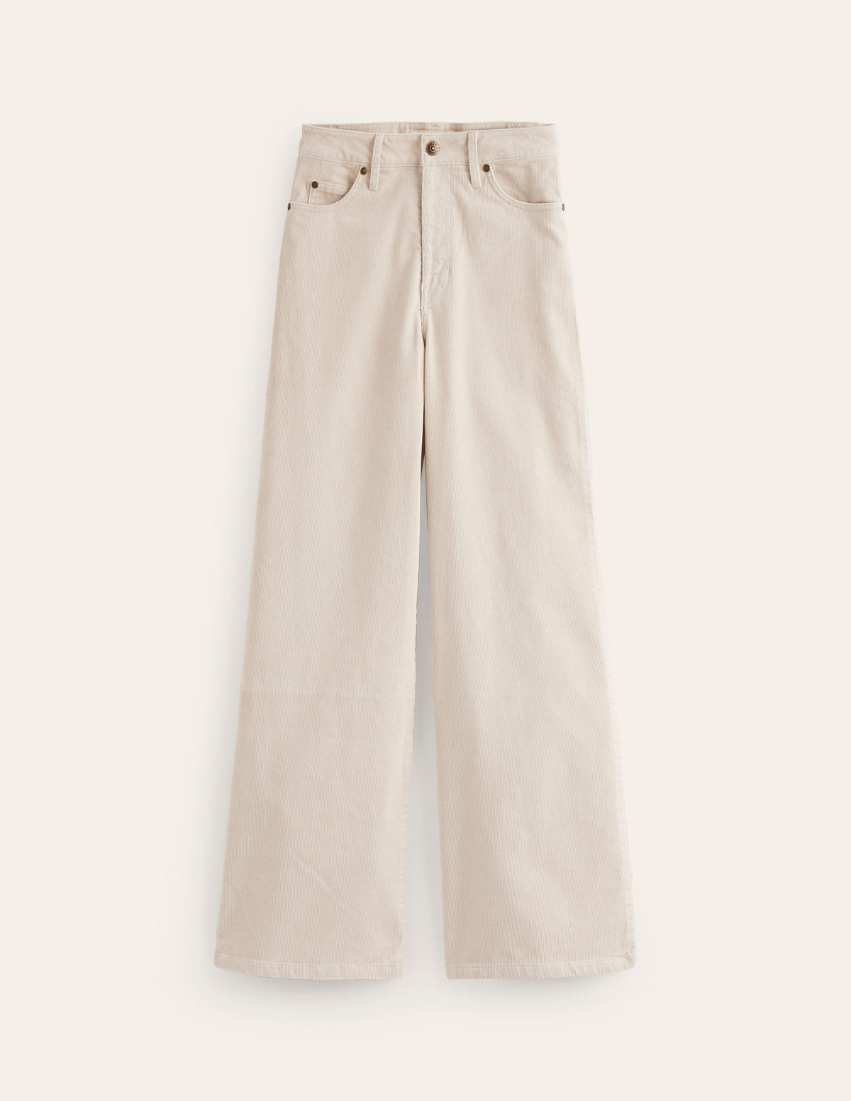 Weite Cord-Jeans im Five-Pocket-Design-Vanille-6